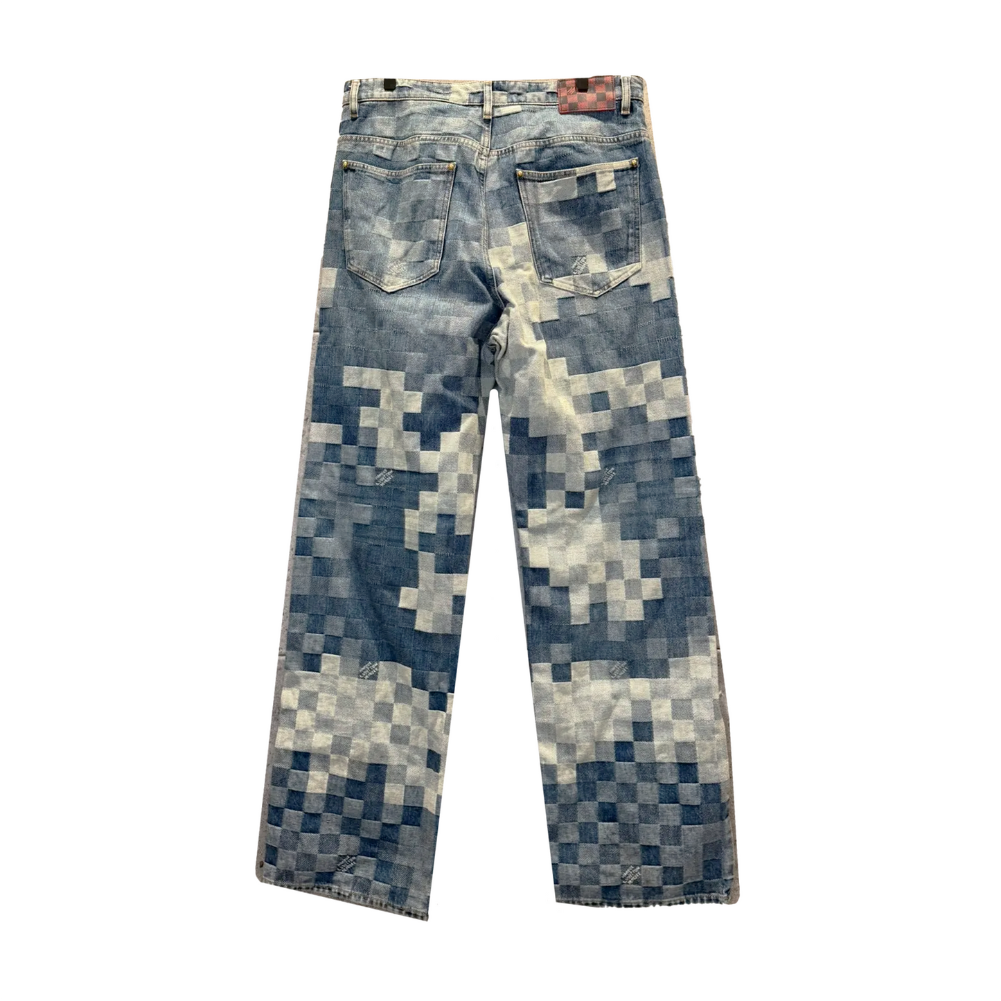 Louis Vuitton Pharrell Damier Pixel Skate Denim Jeans  [USED] - 38 (Used)