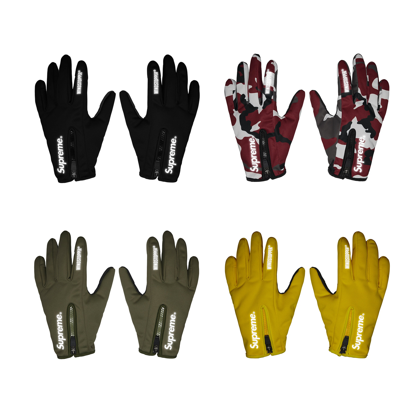 Supreme WINDSTOPPER Zip Gloves (FW25)