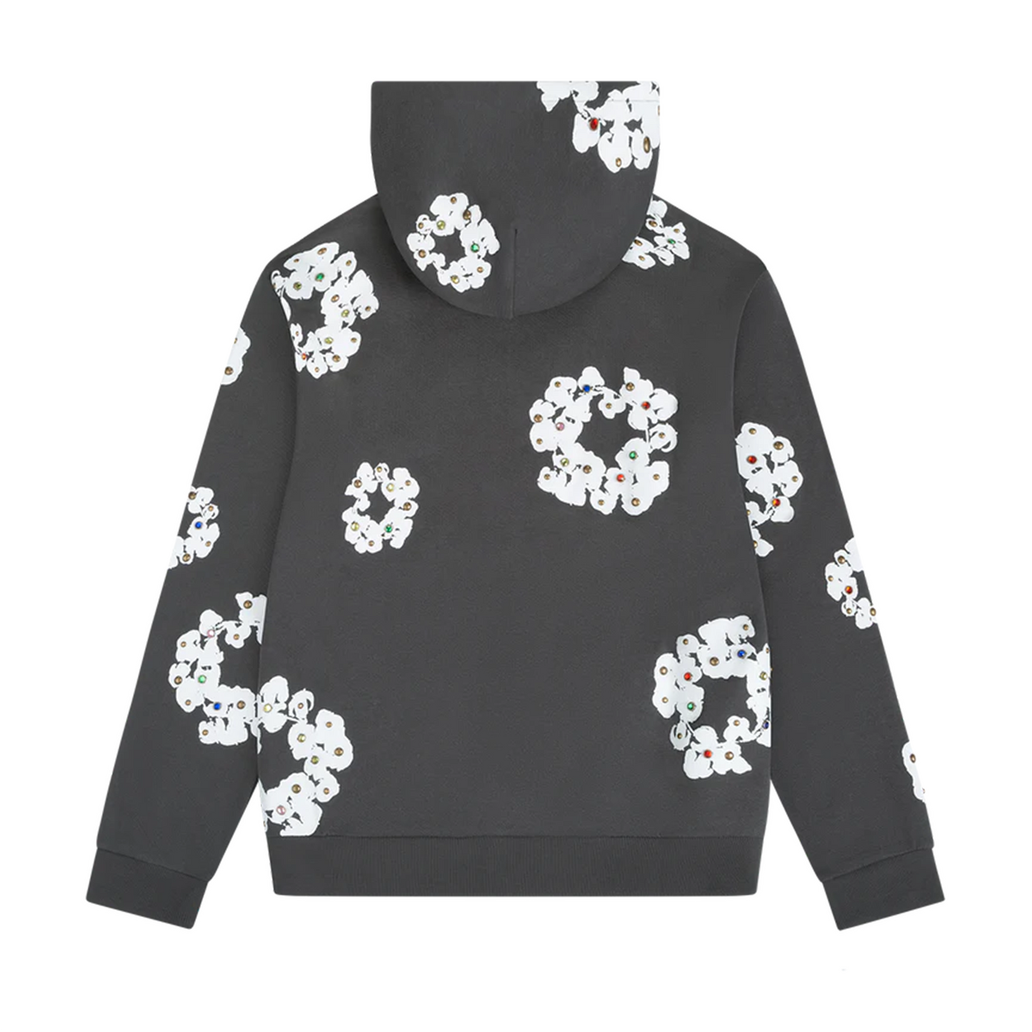 Denim Tears Rhinestone Cotton Wreath Zip Hoodie [USED] - S (Used)