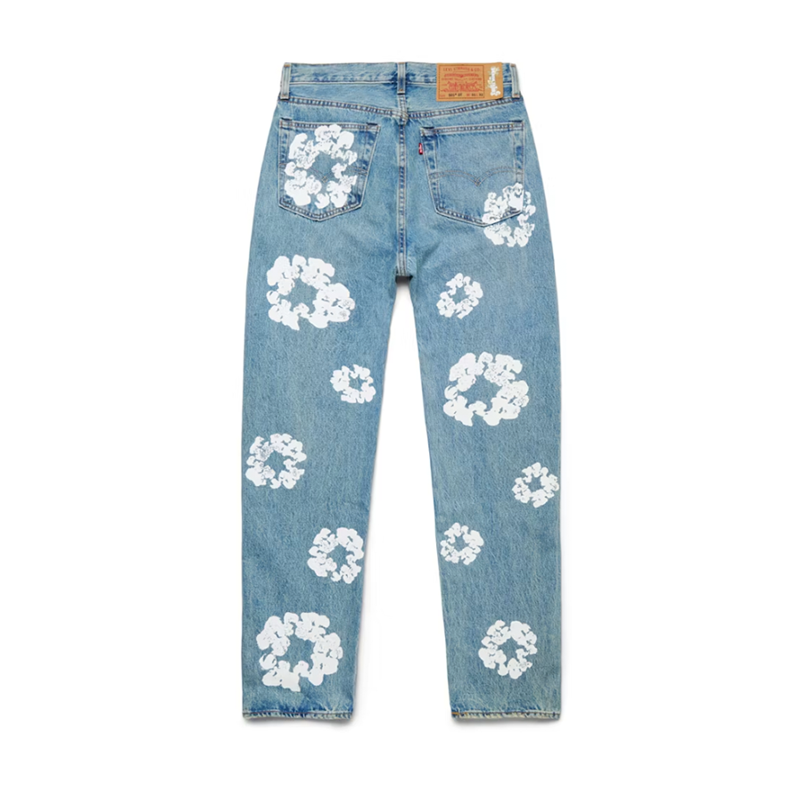 Denim Tears x Levi's Cotton Wreath Jean Light Wash [USED] - 34 x 34 (Used)