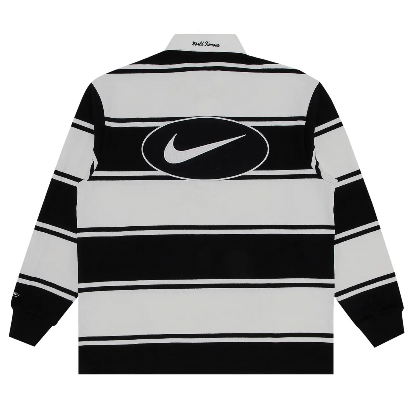 Supreme Nike Stripe Rugby Black