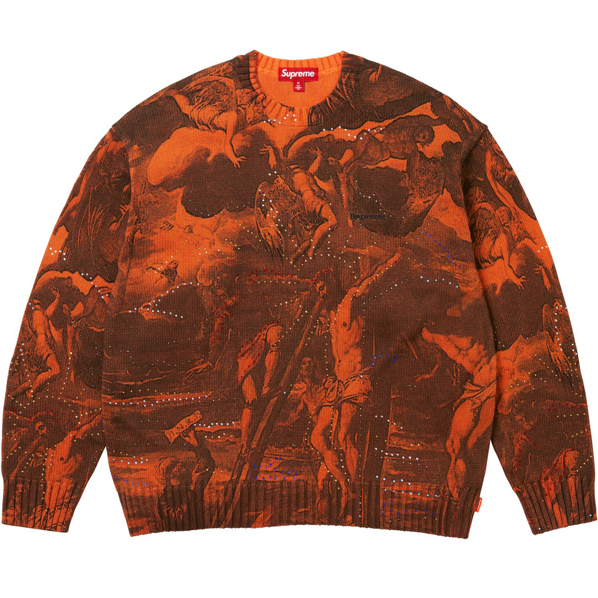 Supreme Crucifixion Sweater Orange