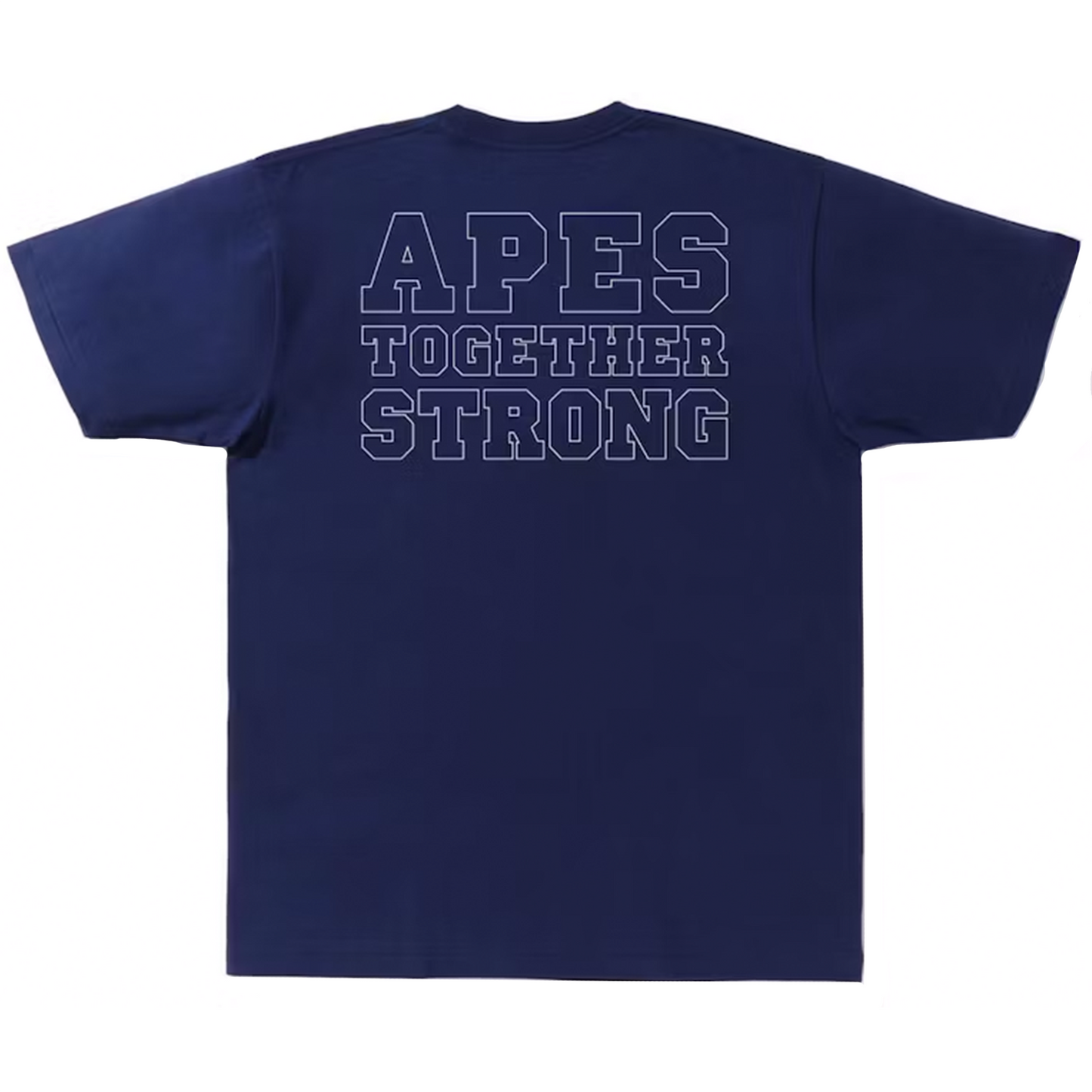 BAPE Bicolor College ATS Tee Navy - 2XL
