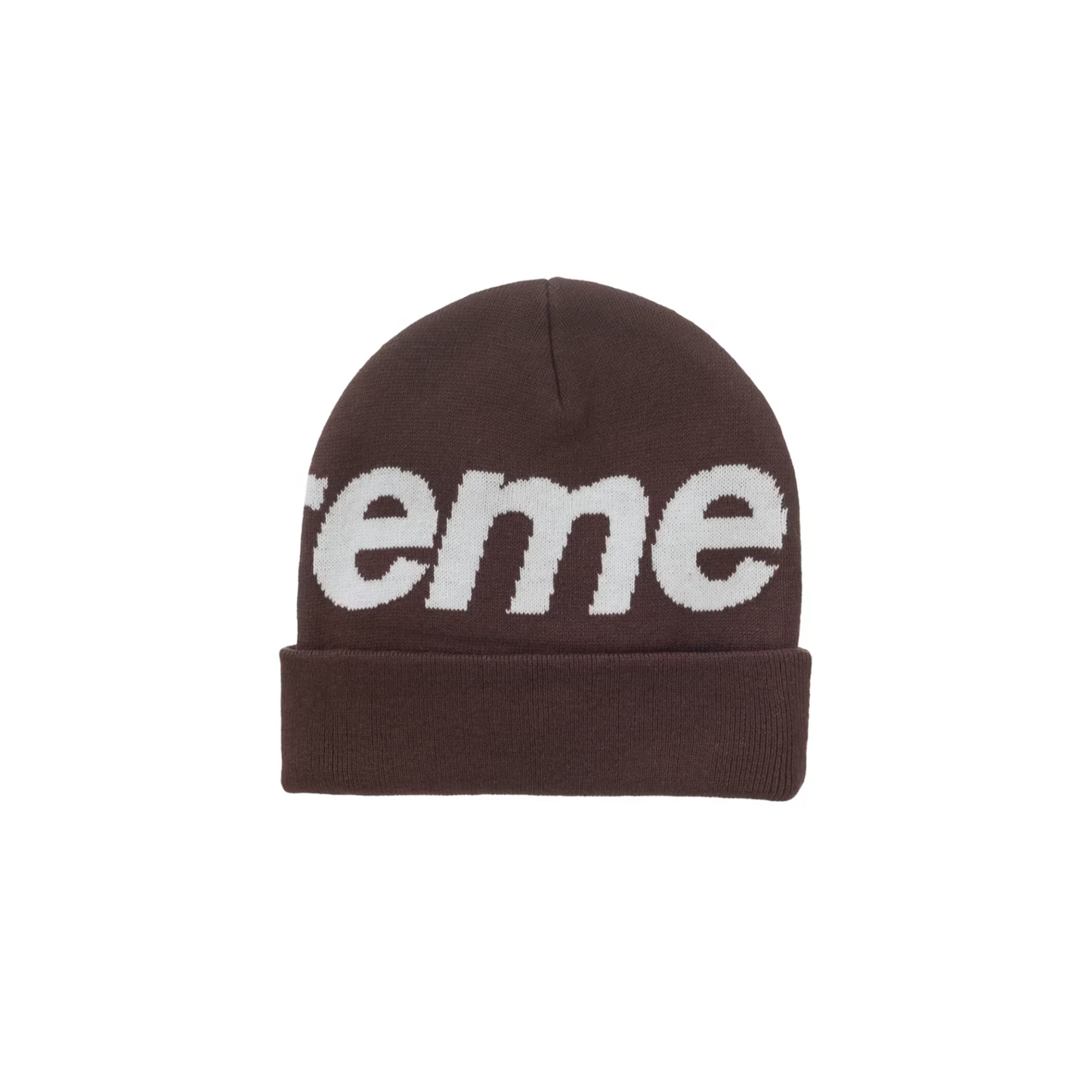 Supreme Big Logo Beanie (FW25) Brown