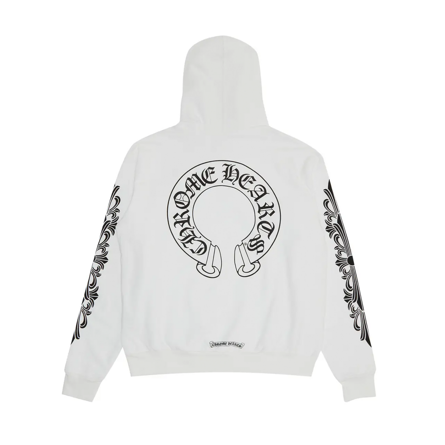 Chrome Hearts Floral Horseshoe Hoodie 'White'