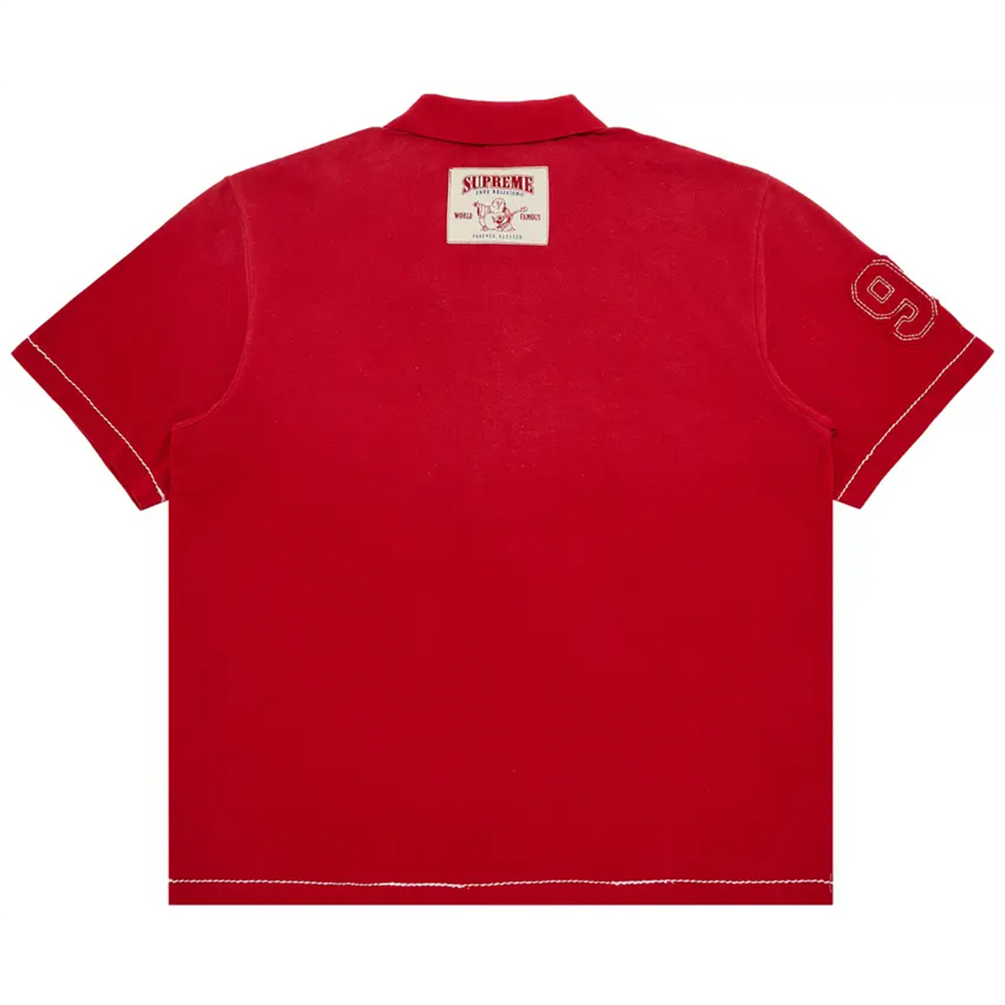 Supreme True Religion Applique Polo Red