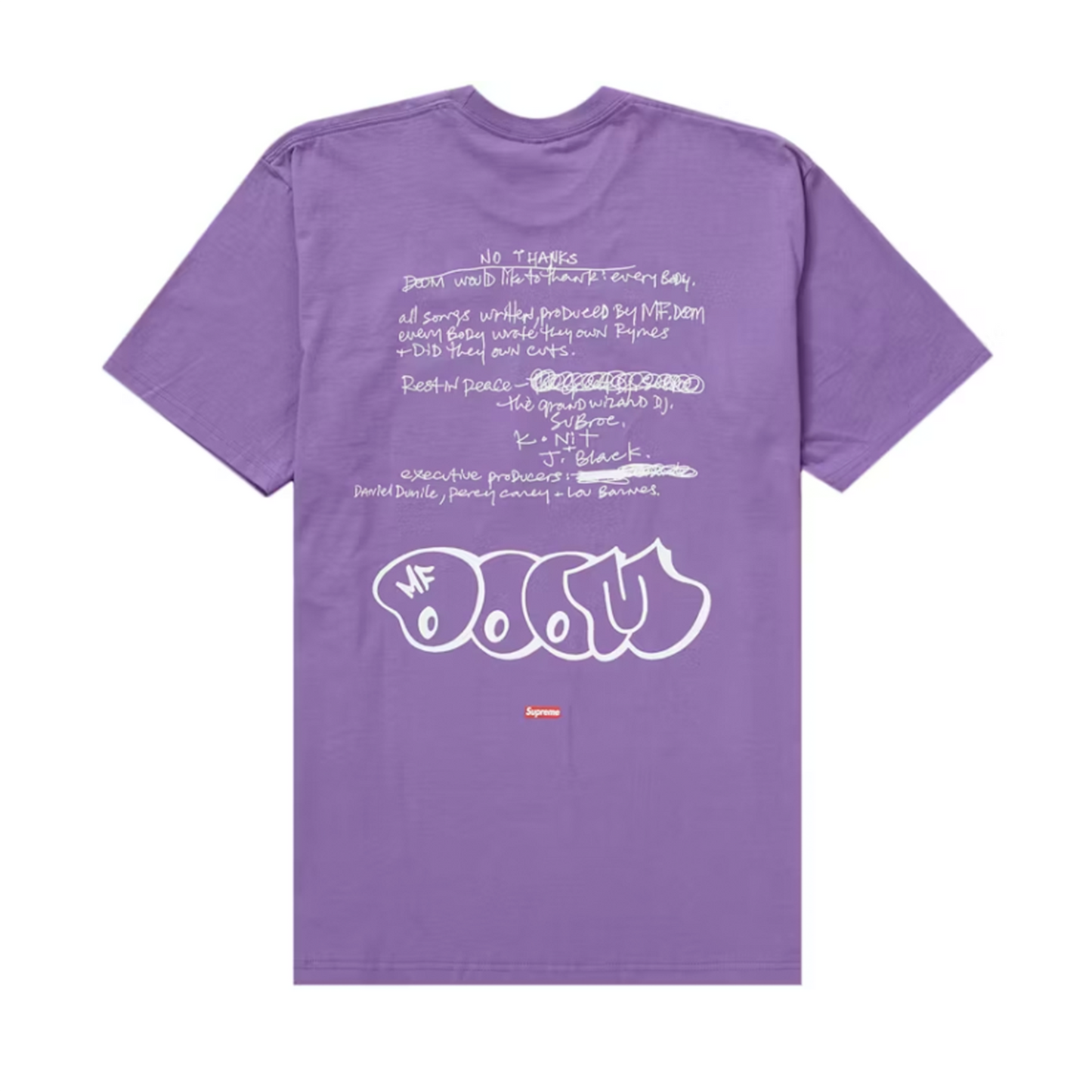 Supreme MF DOOM Tee Dusty Purple