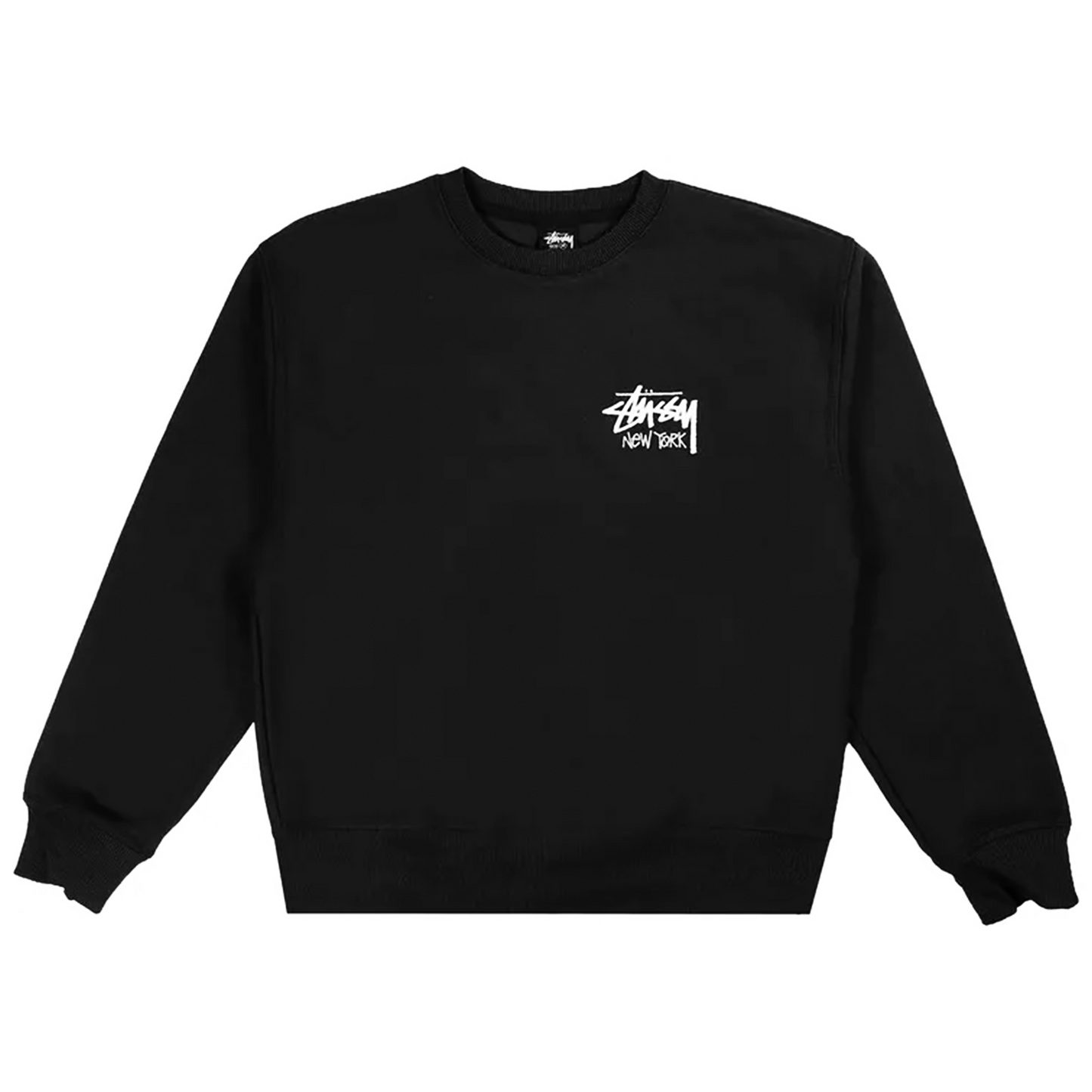 Stussy Stock New York Crewneck Black [USED] - S (Used)