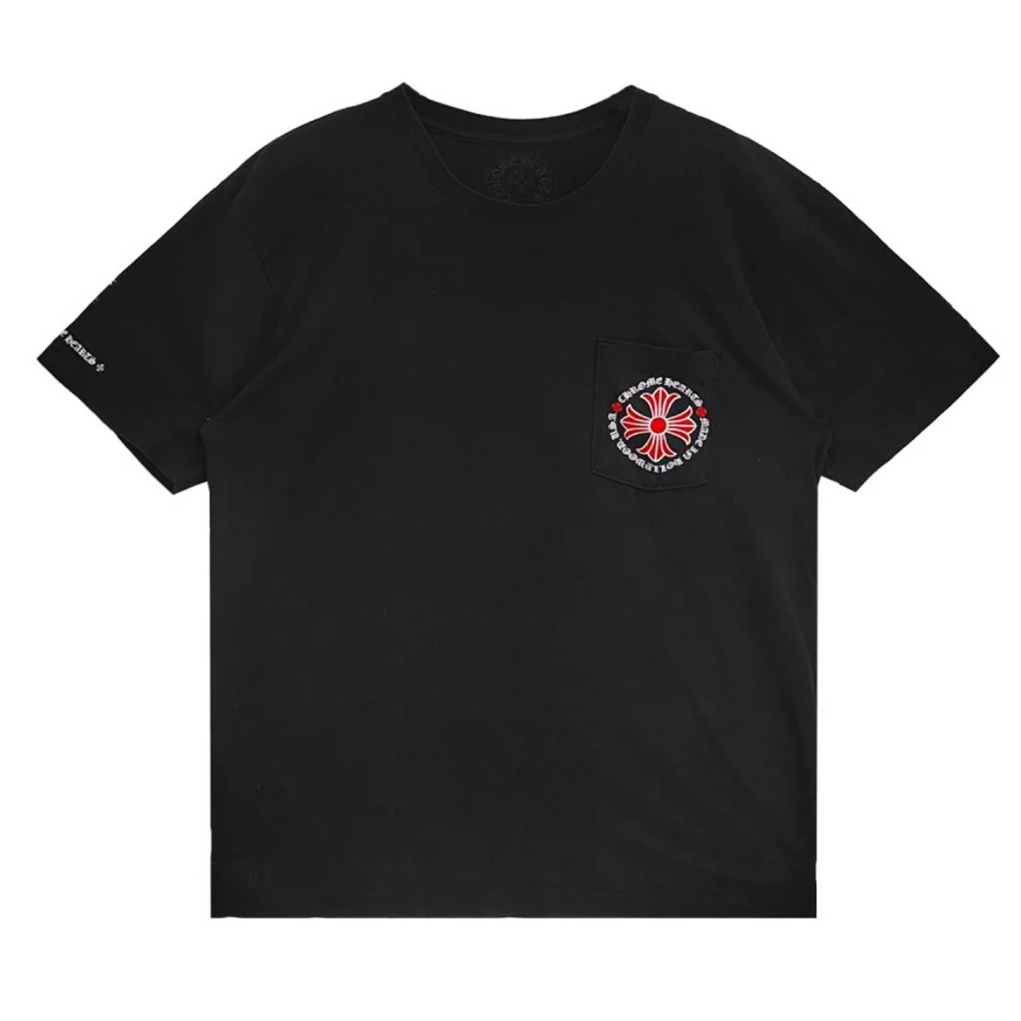 Chrome Hearts Made In Hollywood Plus Cross T-shirt Black/Red [USED] - M (Used)