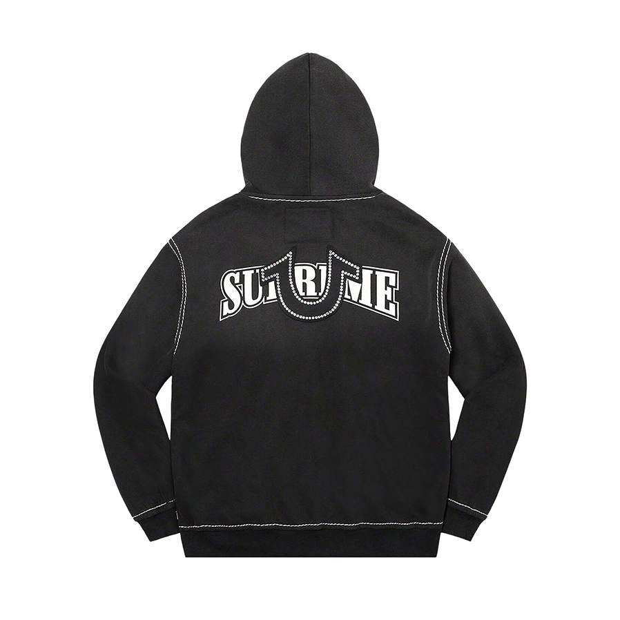Supreme True Religion Zip Up Hooded Sweatshirt (FW22) Black [USED] - M (Used)