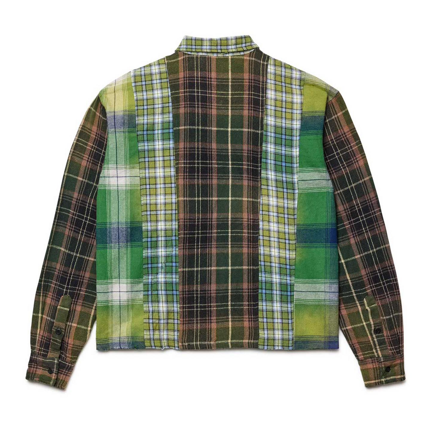Vale Forever Frankenstein Patchwork Flannel Green [USED] - M (Used)