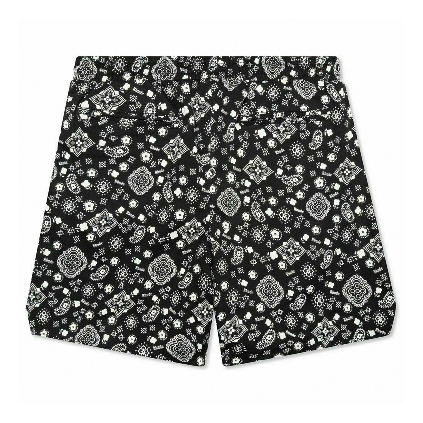 Rhude Bandana Short Black [USED] - L (Used)