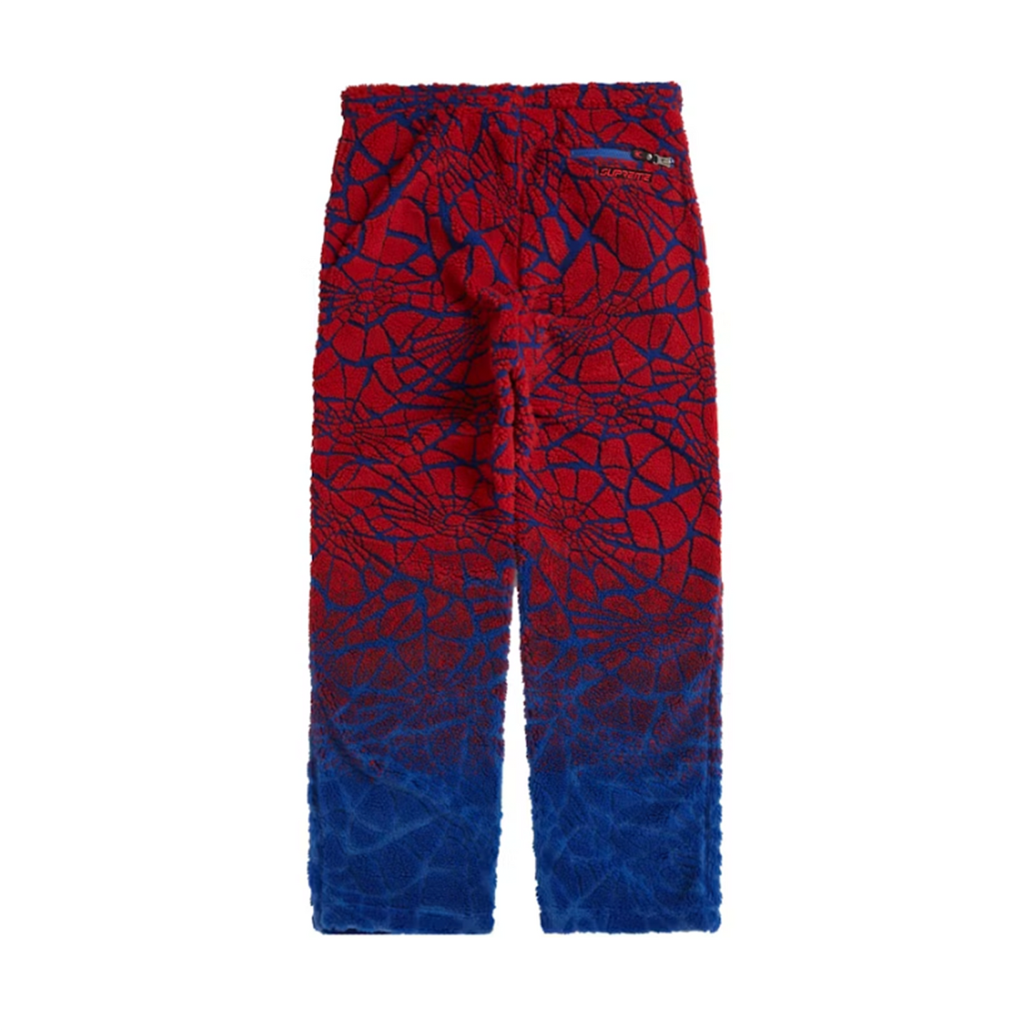 Supreme Spyder Web Polar Fleece Pant Royal [USED] - M (Used)