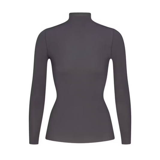 Nike x SKIMS Women's Weightless Layers Mock Neck Long Sleeve Top Lead