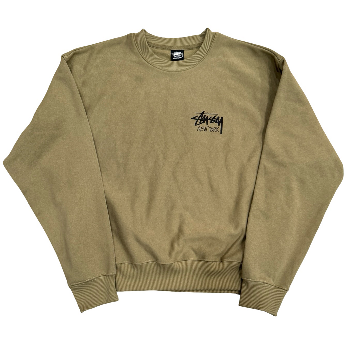Stussy Stock New York Crewneck Army