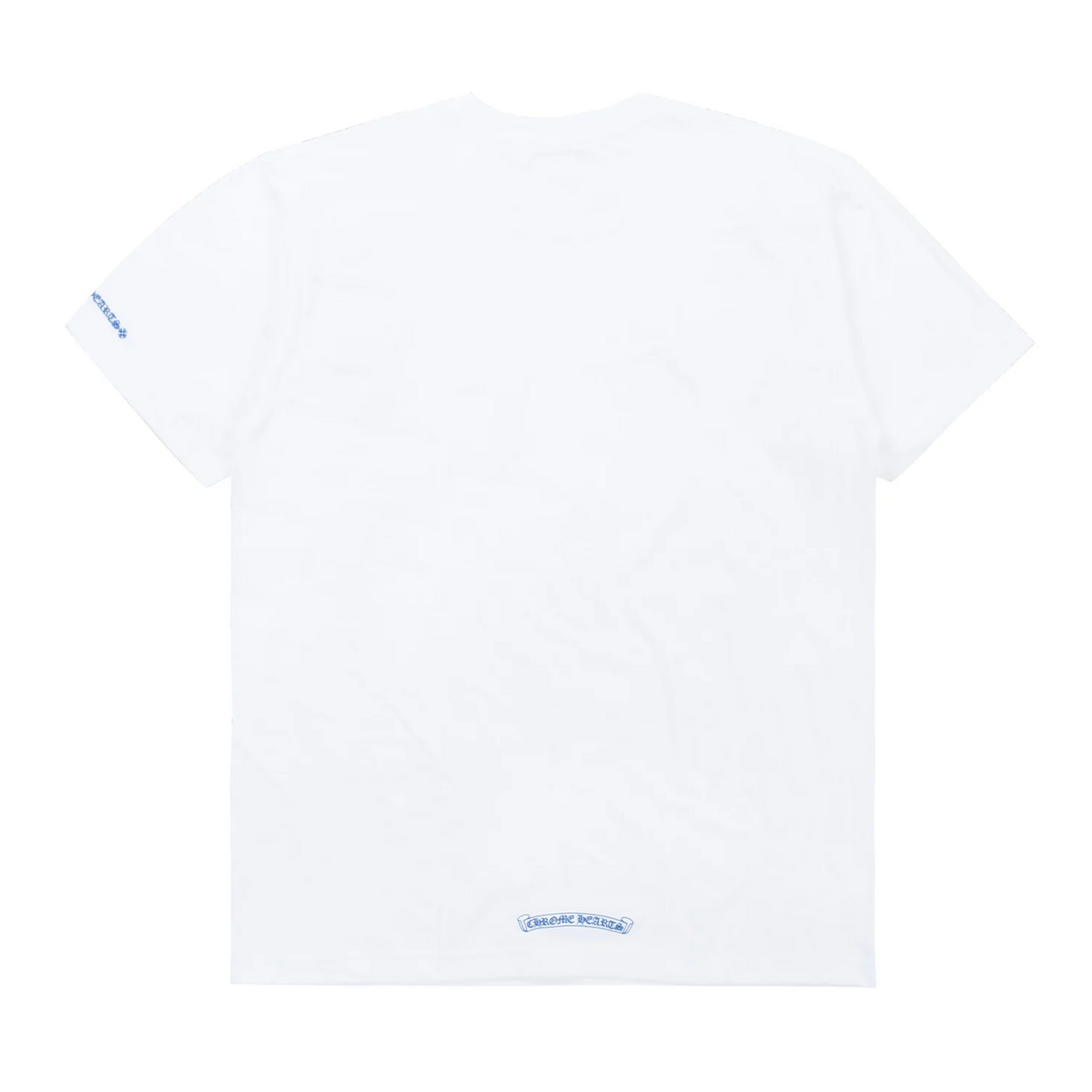 Chrome Hearts Neck Logo T-Shirt White Blue
