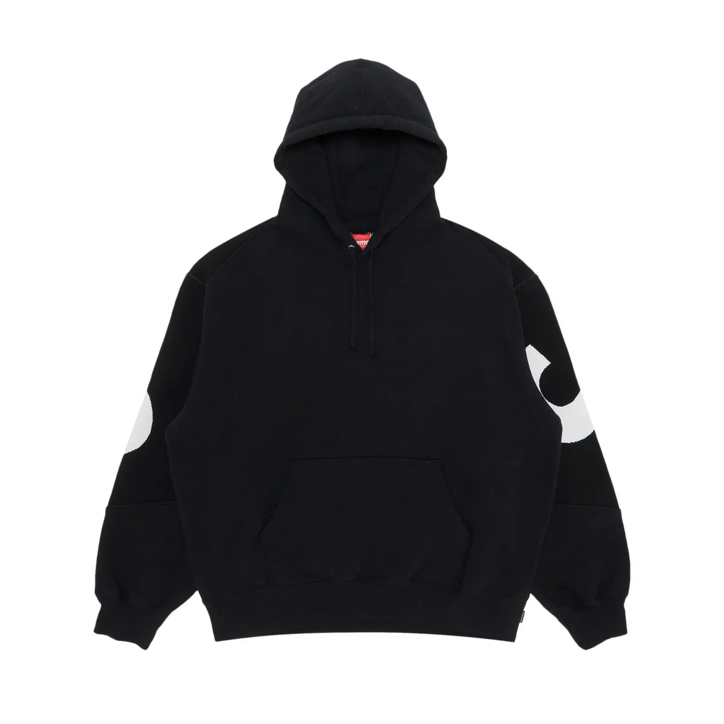 Supreme Big Logo Jacquard Hooded Sweatshirt Black [USED] - M (Used)