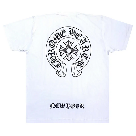 Chrome Hearts New York Horseshoe Pocket Tee White