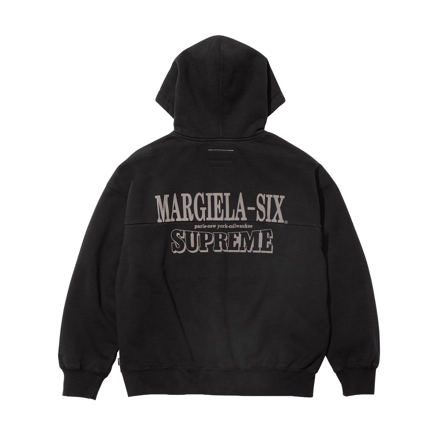 Supreme MM6 Maison Margiela Eagle Zip Up Hooded Sweatshirt Black