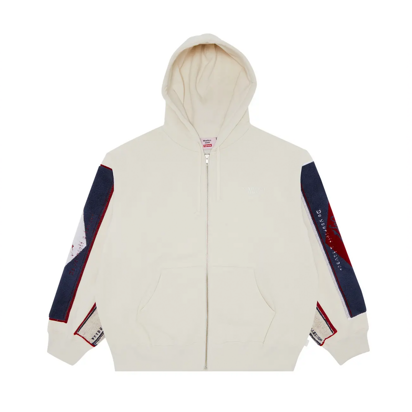 Supreme Martine Rose Towel Zip Up Hooded Sweatshirt White [USED] - M (Used)