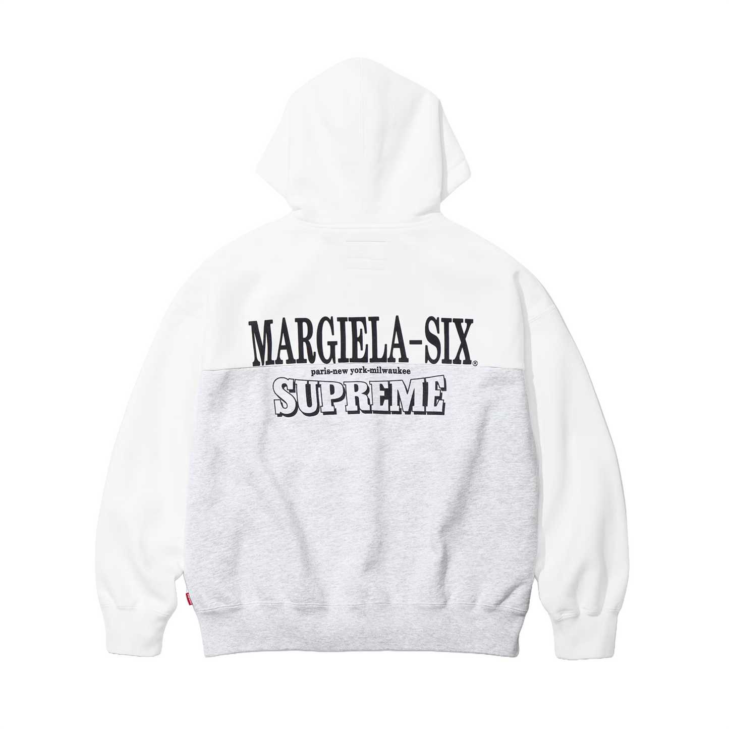 Supreme MM6 Maison Margiela Eagle Zip Up Hooded Sweatshirt White