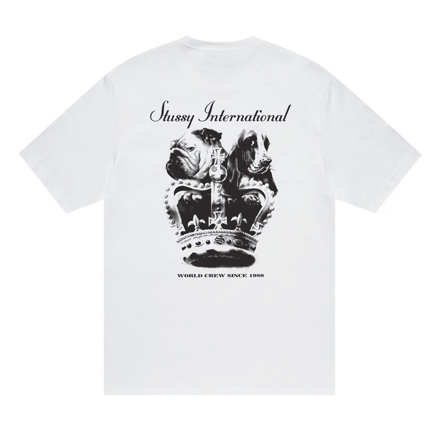 Stussy Dog Crown Tee White