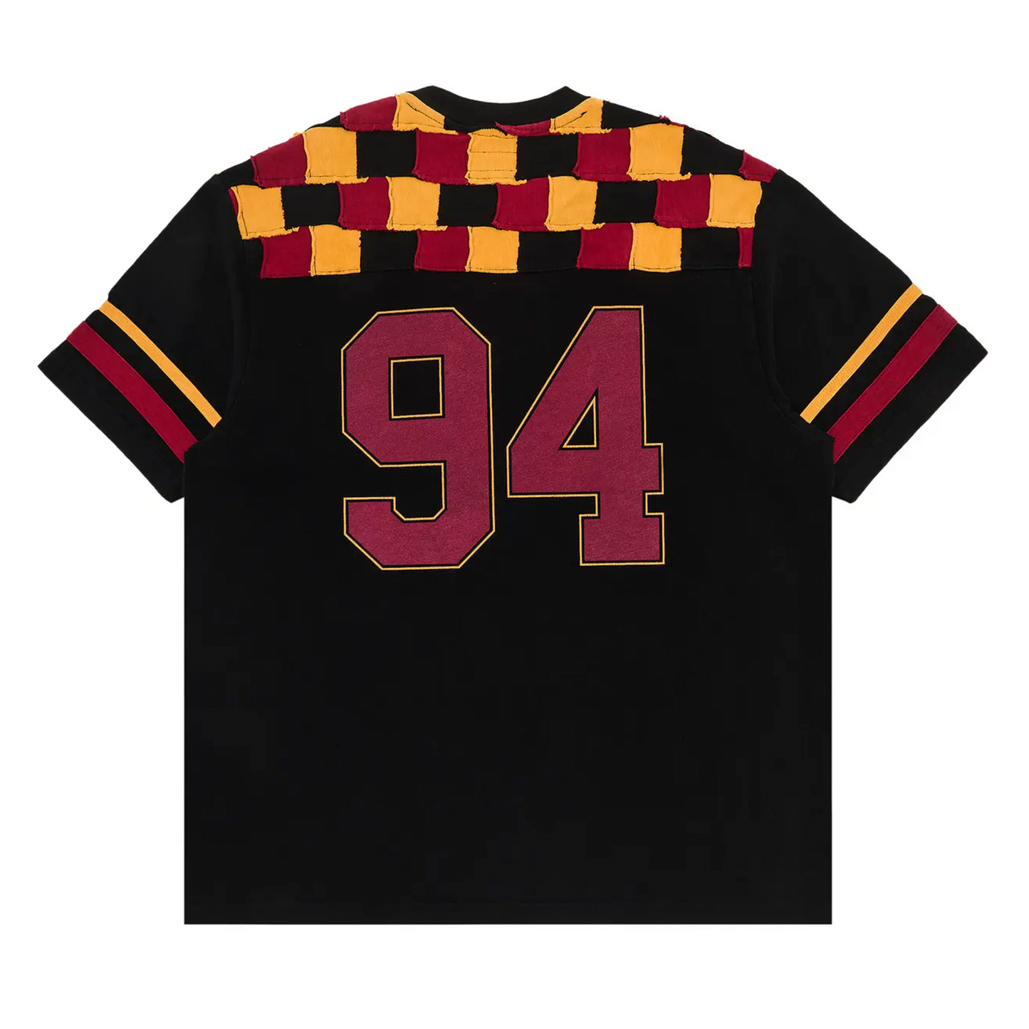 Supreme Patchwork Yoke Football Top Black [USED] - M (Used)