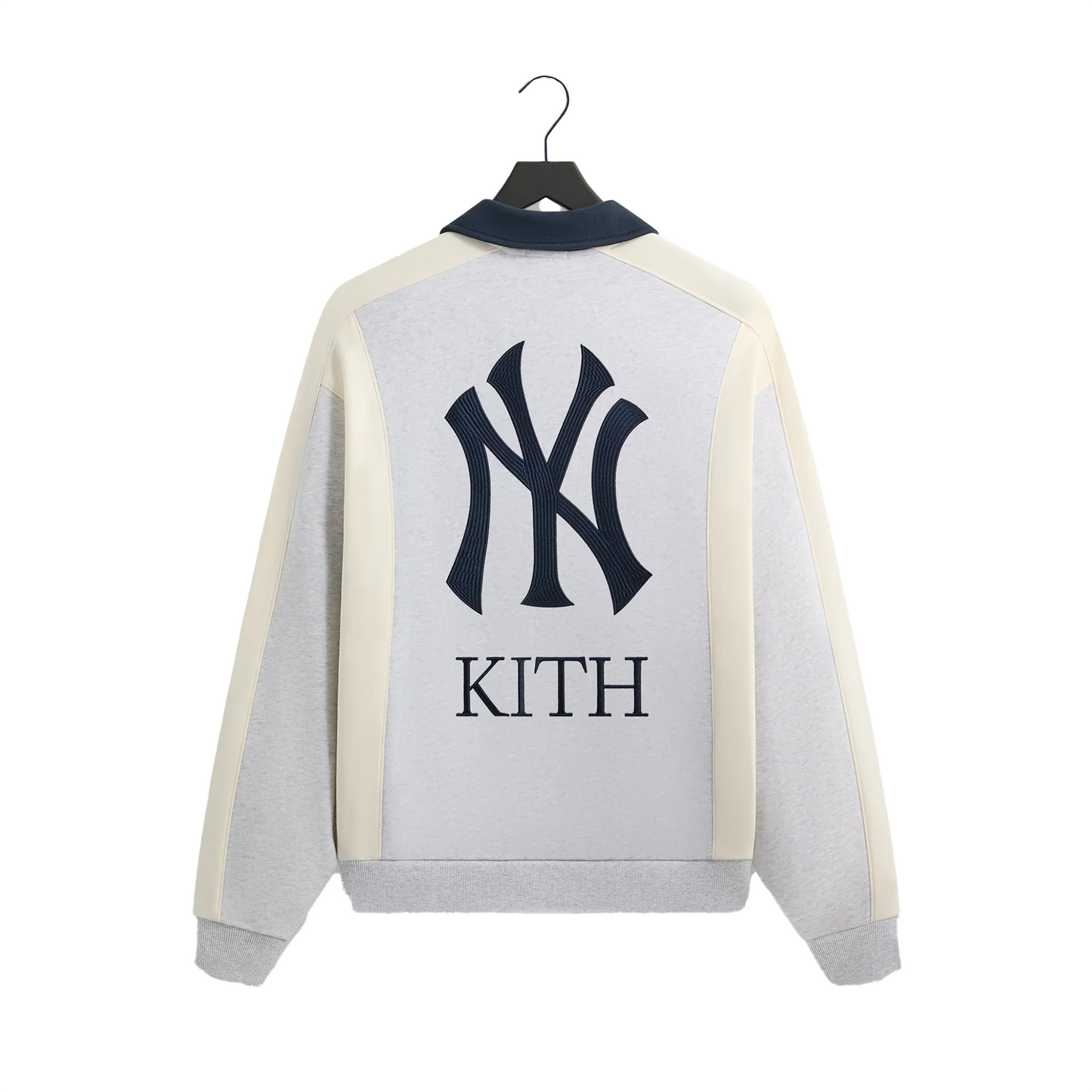 Kith For The New York Yankees Paneled Nelson Rugby 'Light Heather Grey' [USED] - XL (Used)