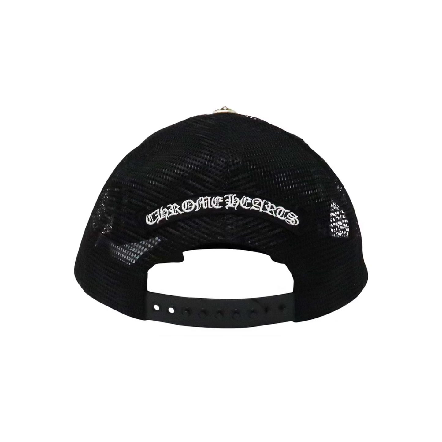 Chrome Hearts Multi Color Crosses Trucker Hat Black [USED]