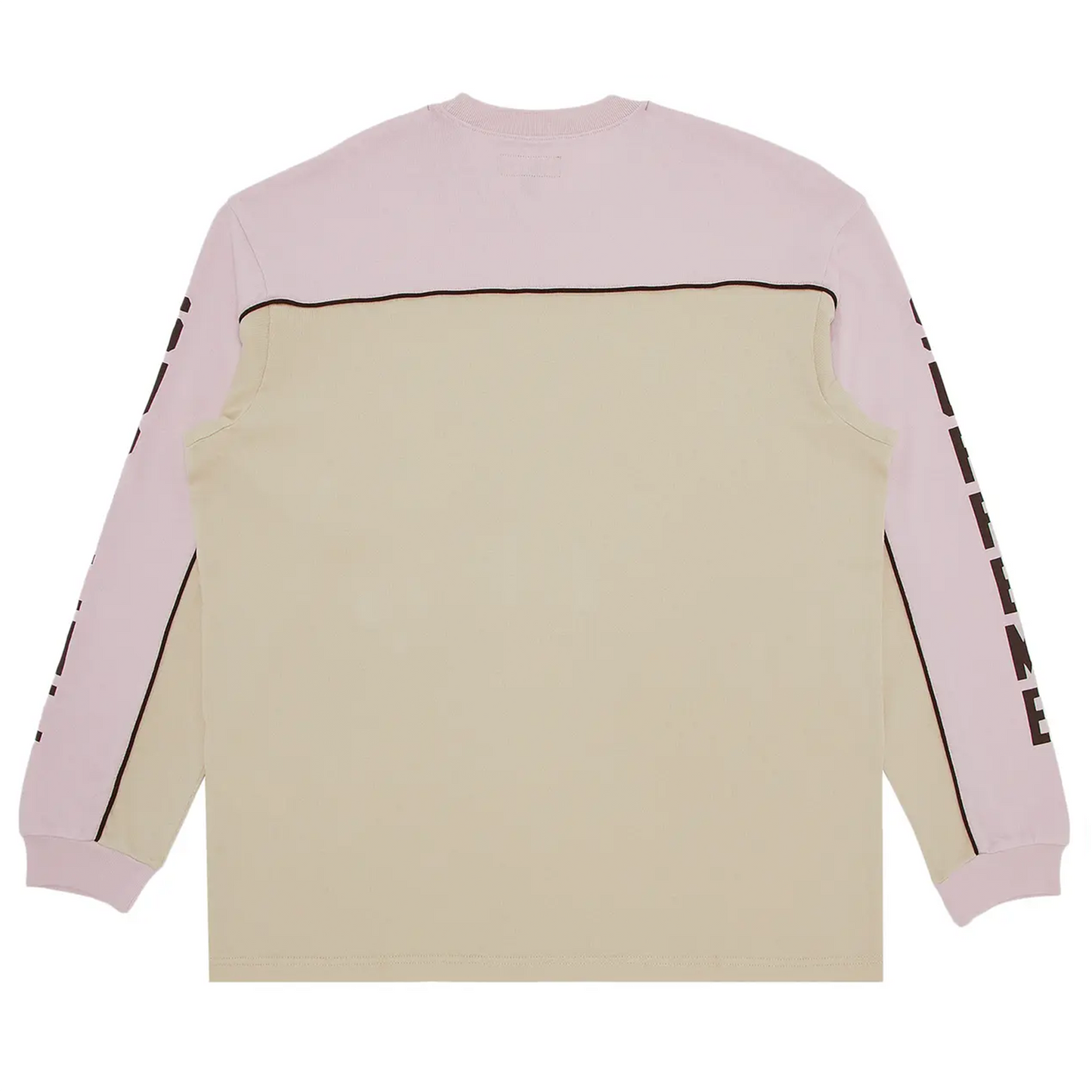 Supreme Paneled Piping Long-Sleeve Top Tan [USED] - S (Used)