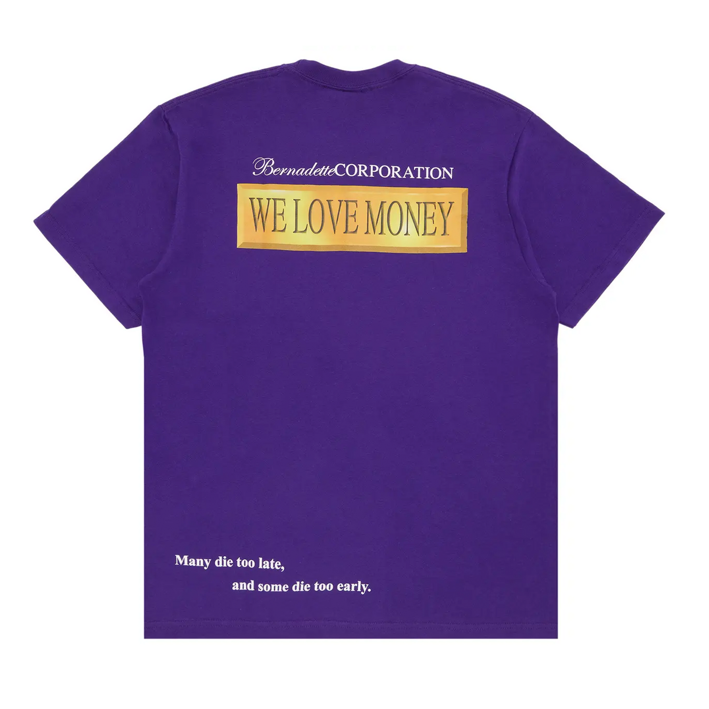 Supreme Bernadette Corporation Money Tee Purple