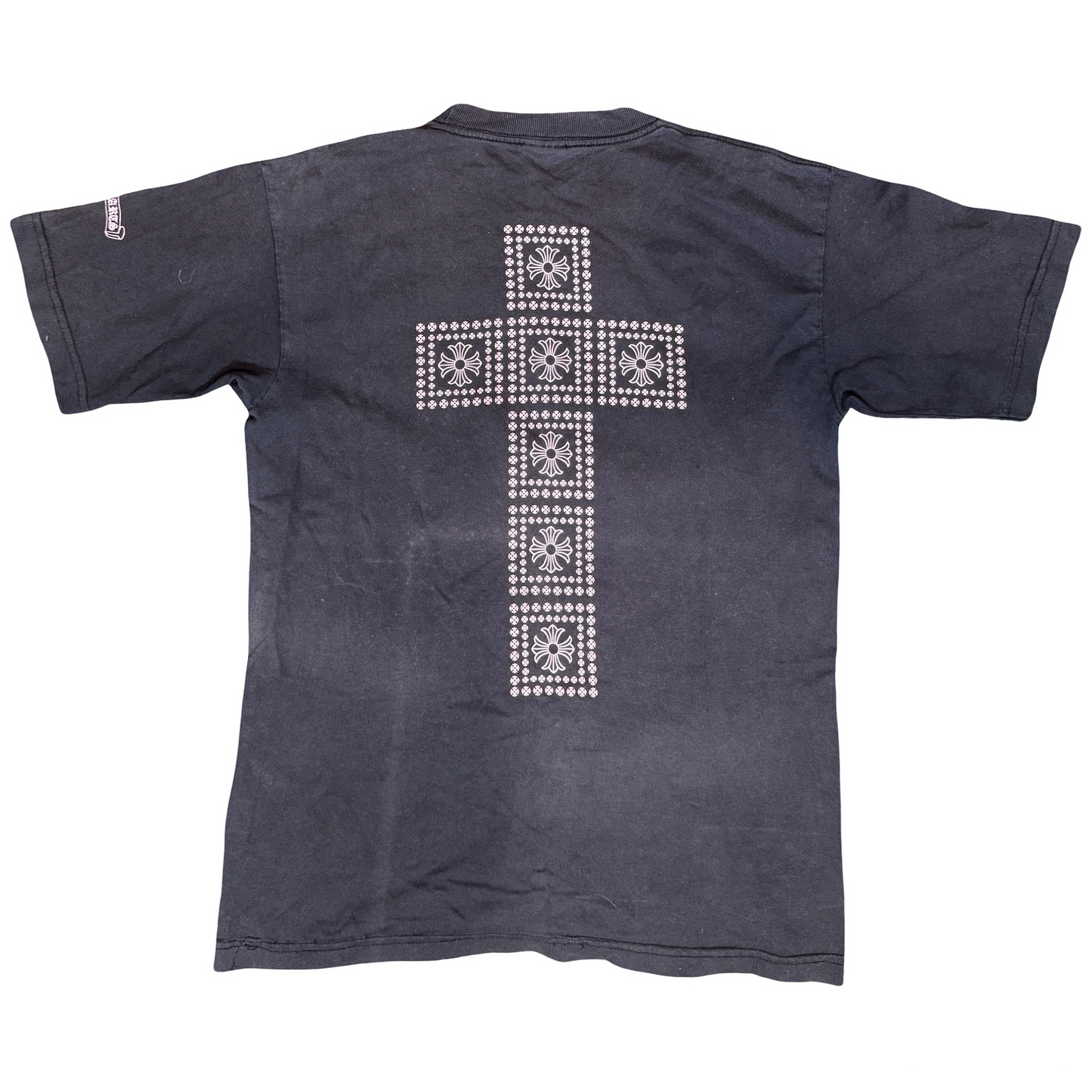 Chrome Hearts Vintage Pink Cross Cemetary Tee [USED] - M (Used)