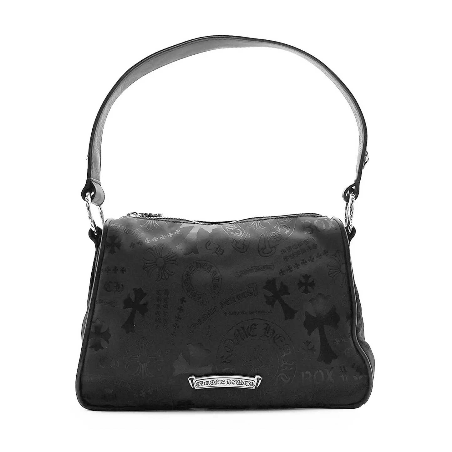 Chrome Hearts Silver Dagger Tonal Monogram Black Chicken Nugget Bag