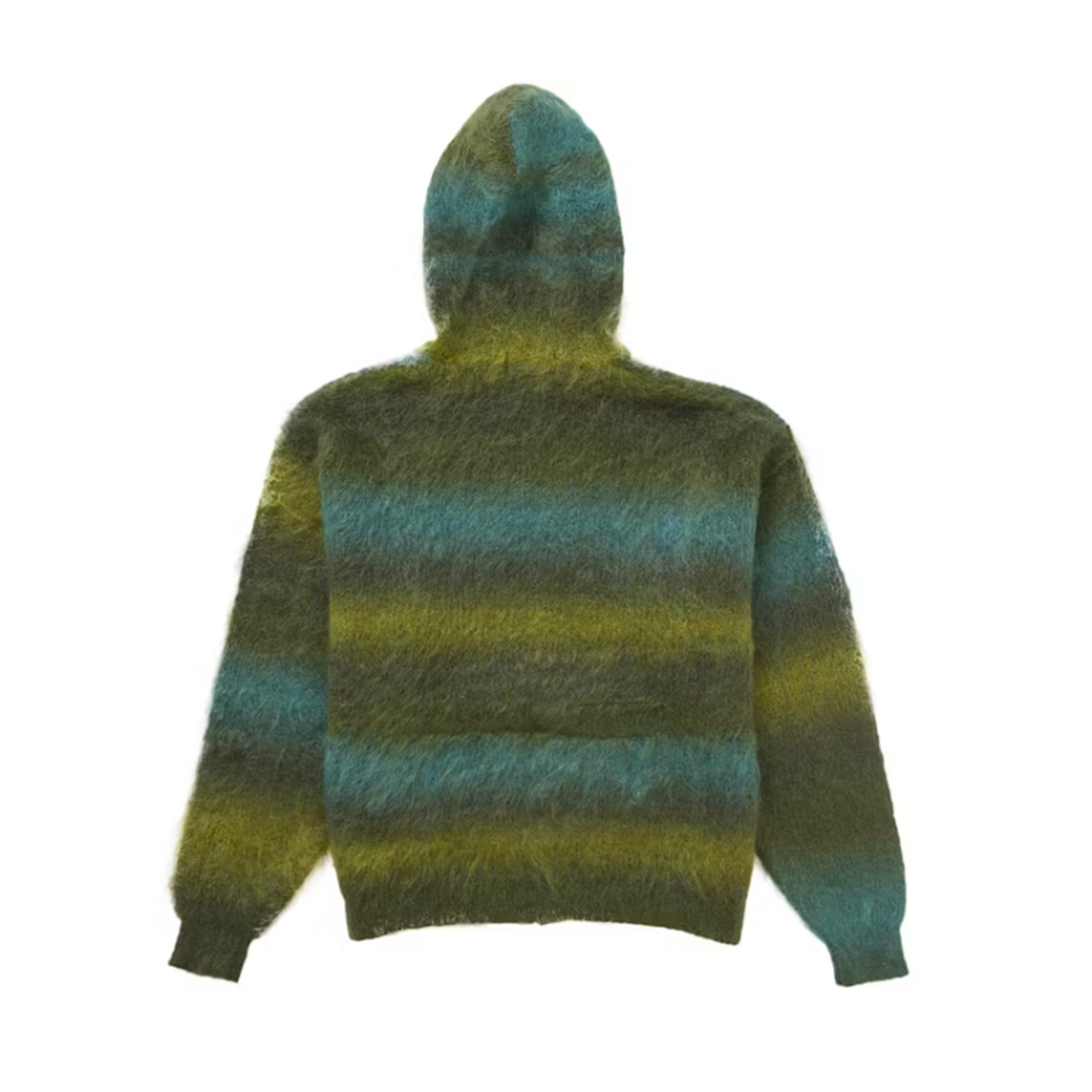 Supreme Hysteric Glamour Mohair Zip Up Hooded Sweater Olive