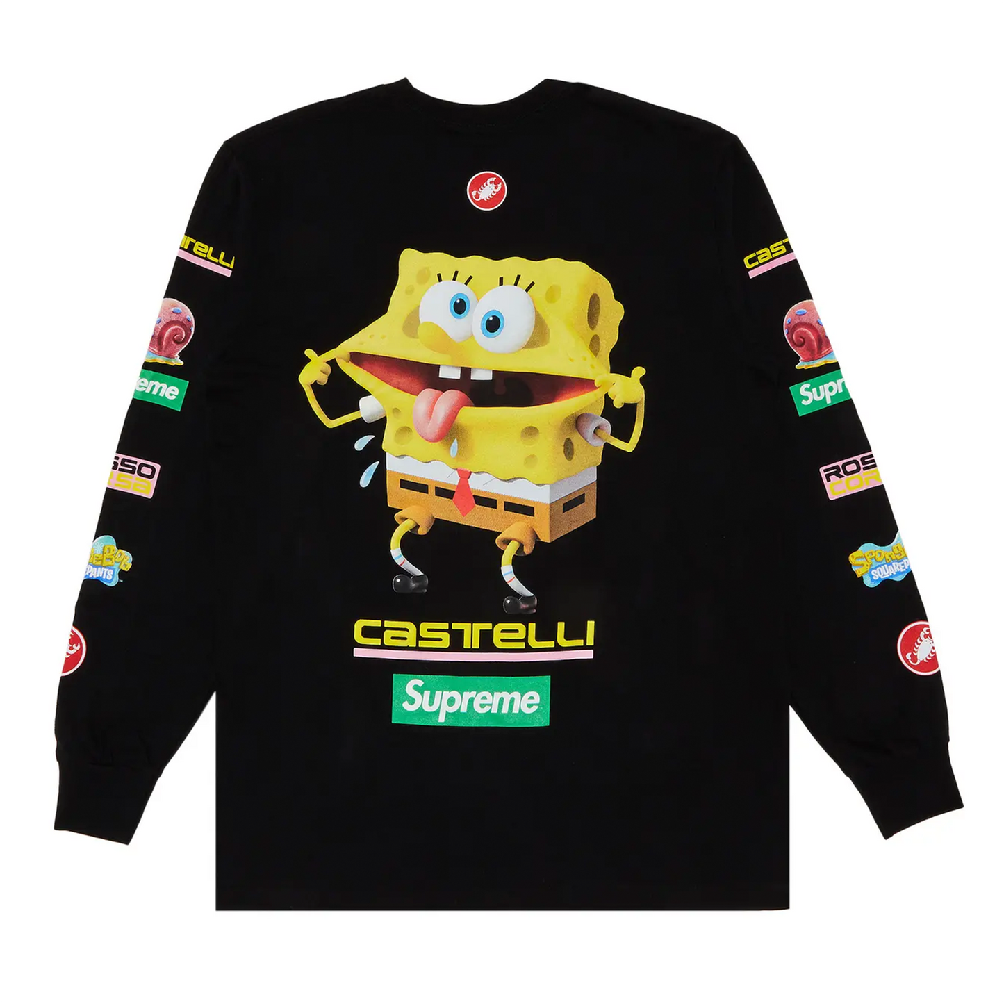 Supreme SpongeBob/Castelli Racing L/S Tee Black
