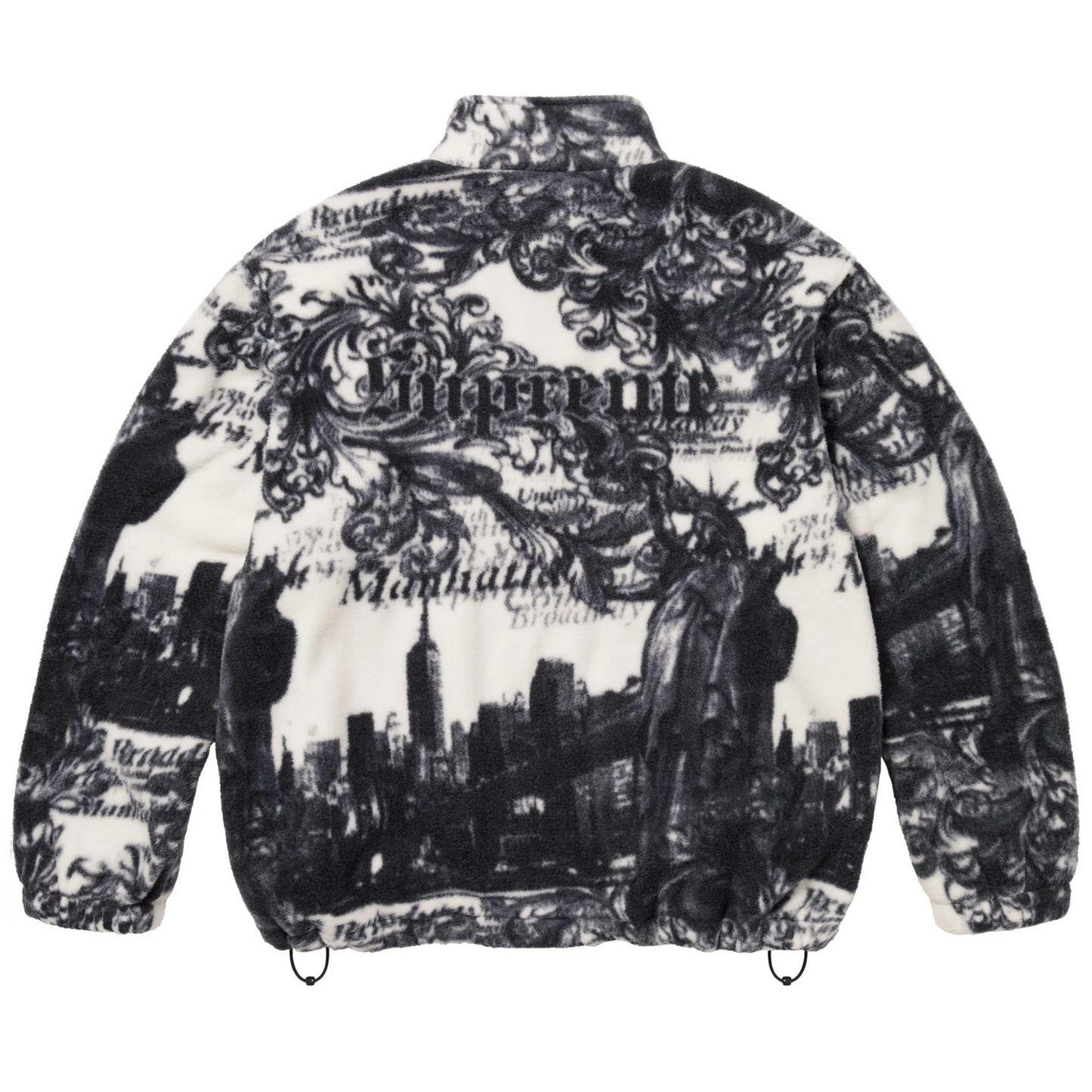 Supreme New York Fleece Jacket (FW25) White