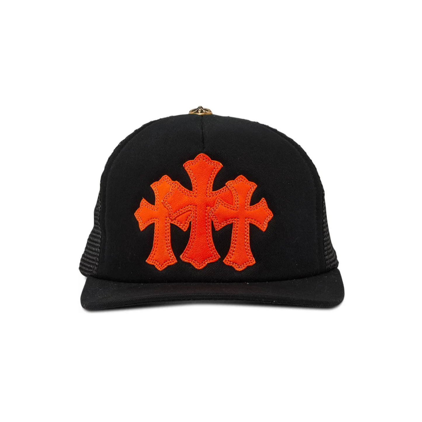 Chrome Hearts St. Barth's Cemetery Exclusive Trucker Hat Black/Orange