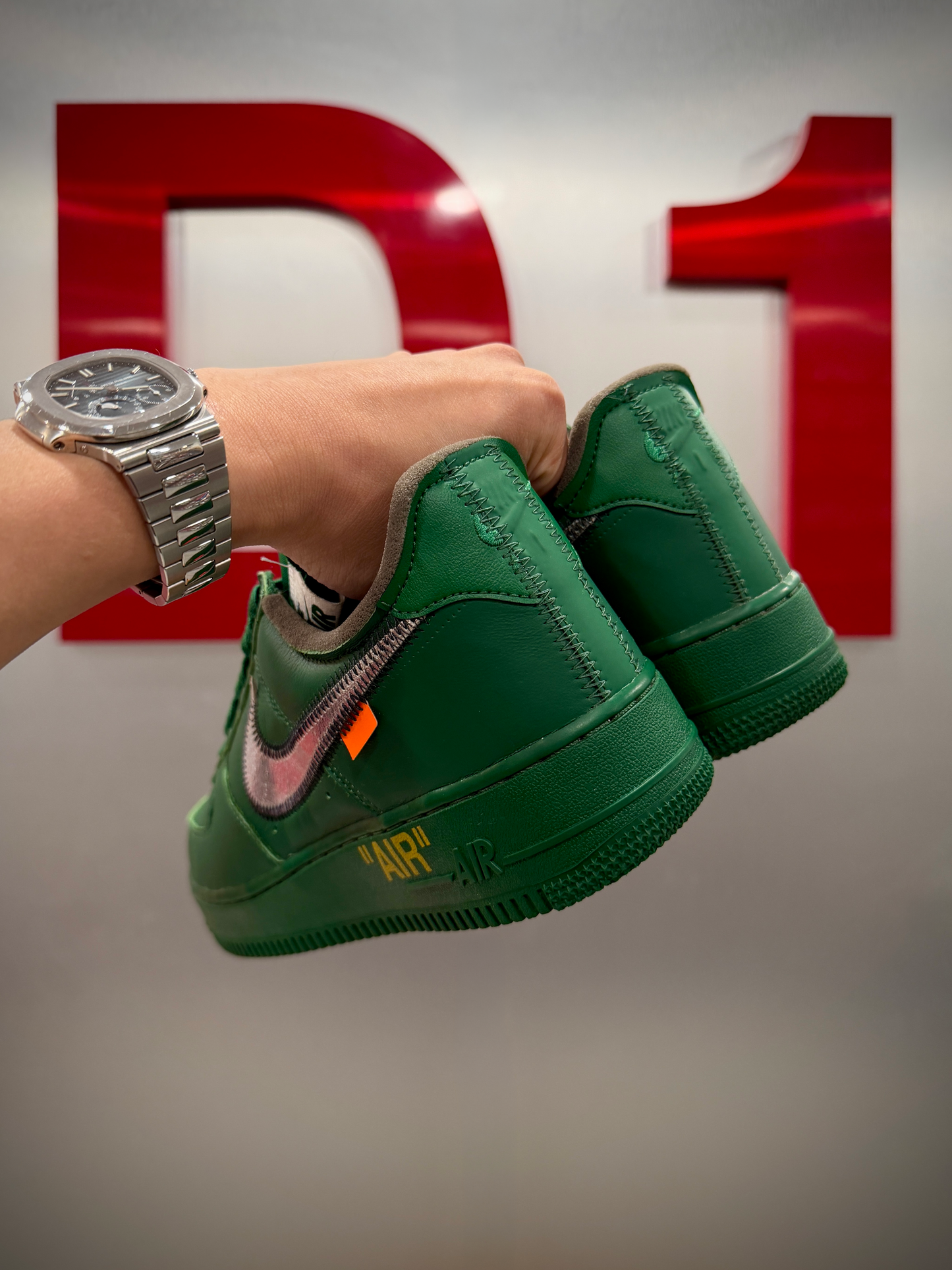 FA25-IV3991/2138684 Nike Air Force 1 Low Virgil Abloh Archives Codes Pine Green [USED] - 9.5 M (VNDS)