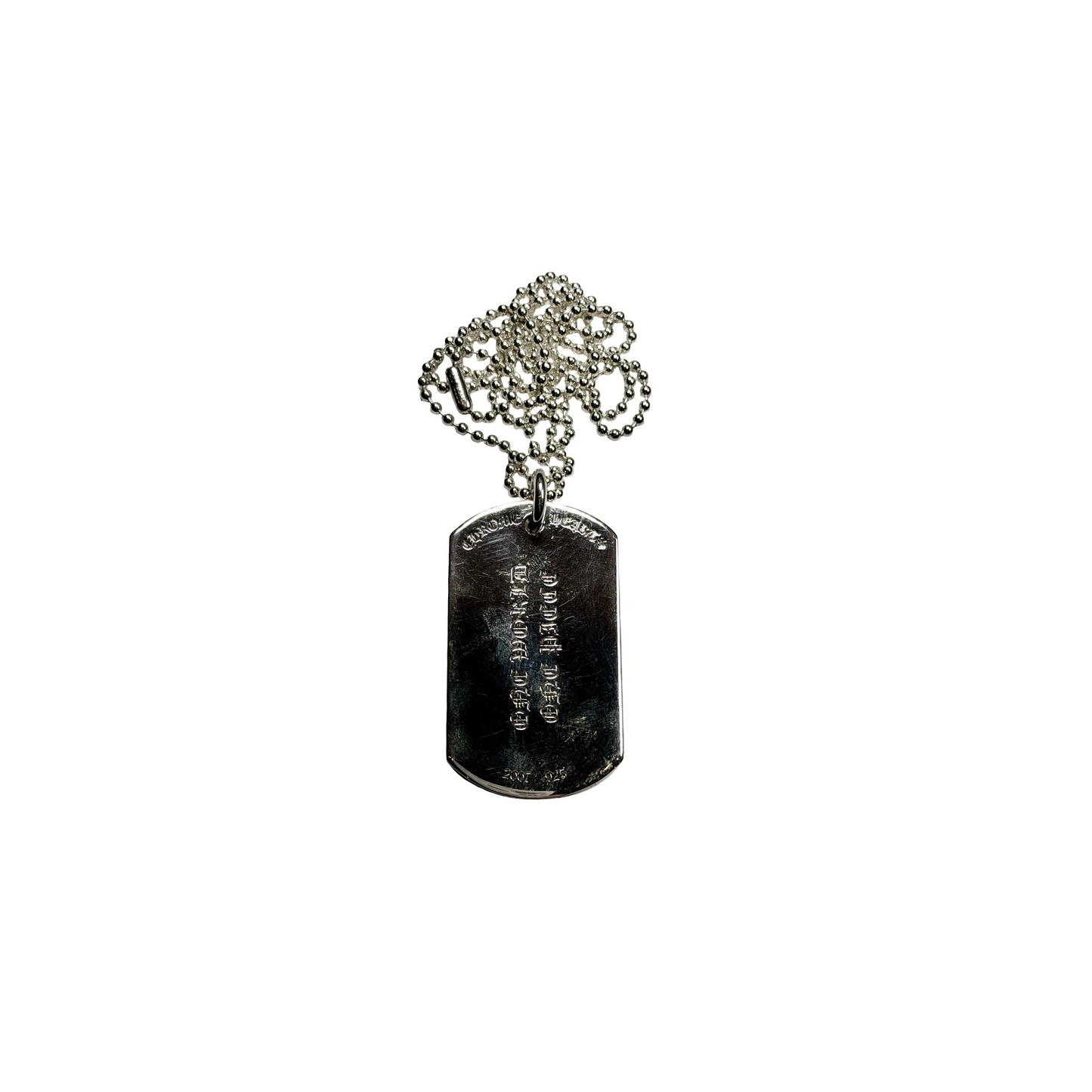 Chrome Hearts One World One Peace Dog Tag Pendant