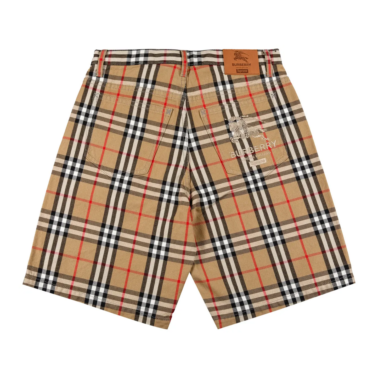 Supreme x Burberry Denim Short 'Beige' [USED] - 32 (Used)