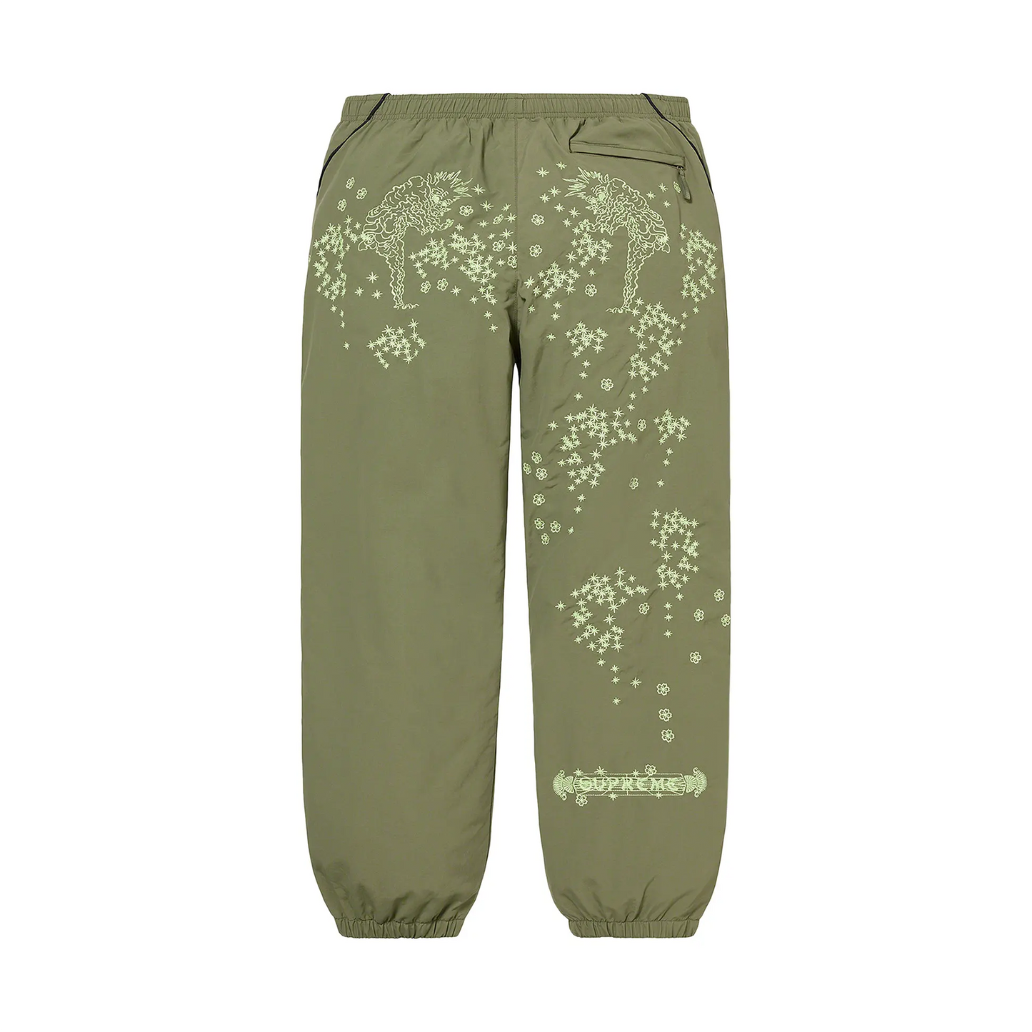 Supreme AOI Glow-In-The-Dark Track Pant 'Olive' [USED] - M (Used)