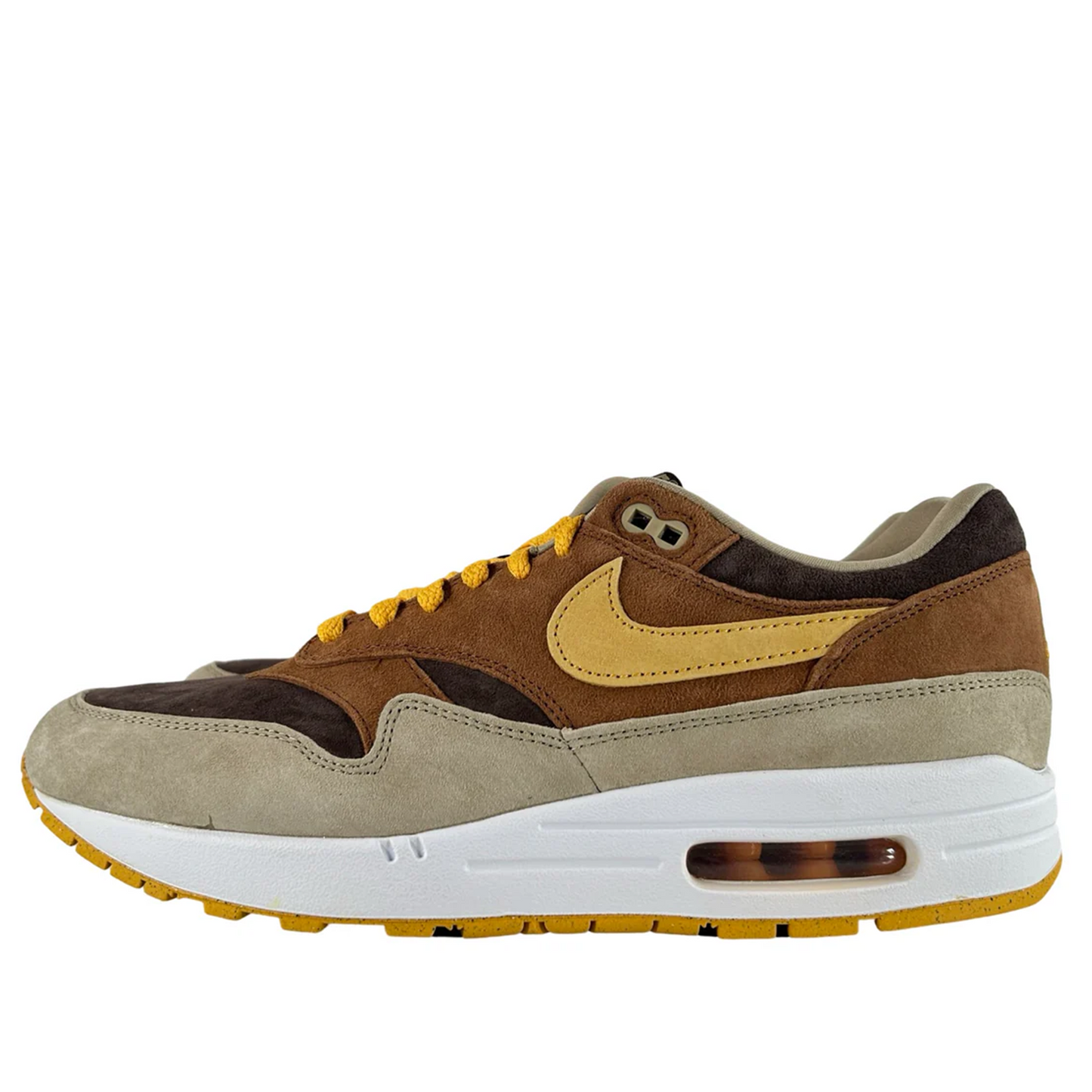 DZ0482 200 Nike Air Max 1 PRM Duck Pecan Yellow Ochre [USED] - 10.5 M (Used)