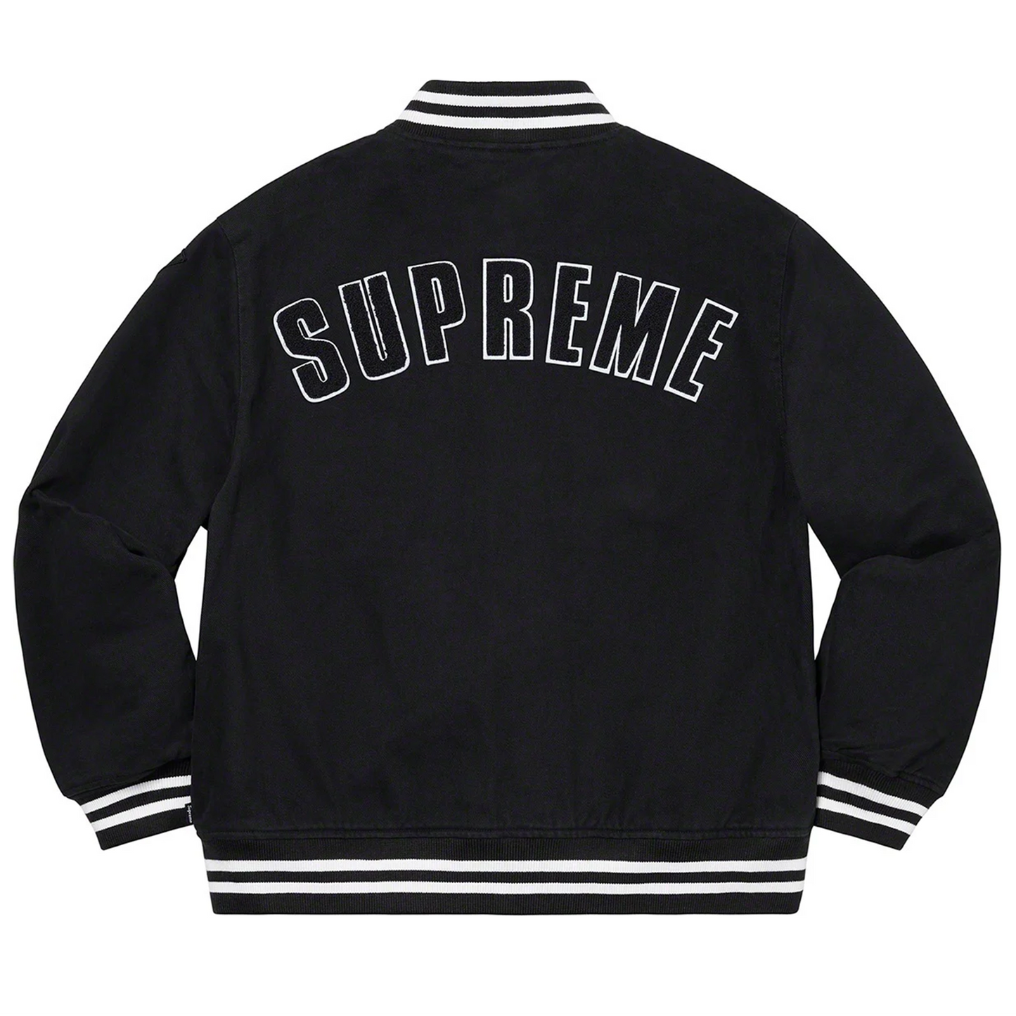 Supreme New Era MLB Varsity Jacket Black [USED] - M (Used)