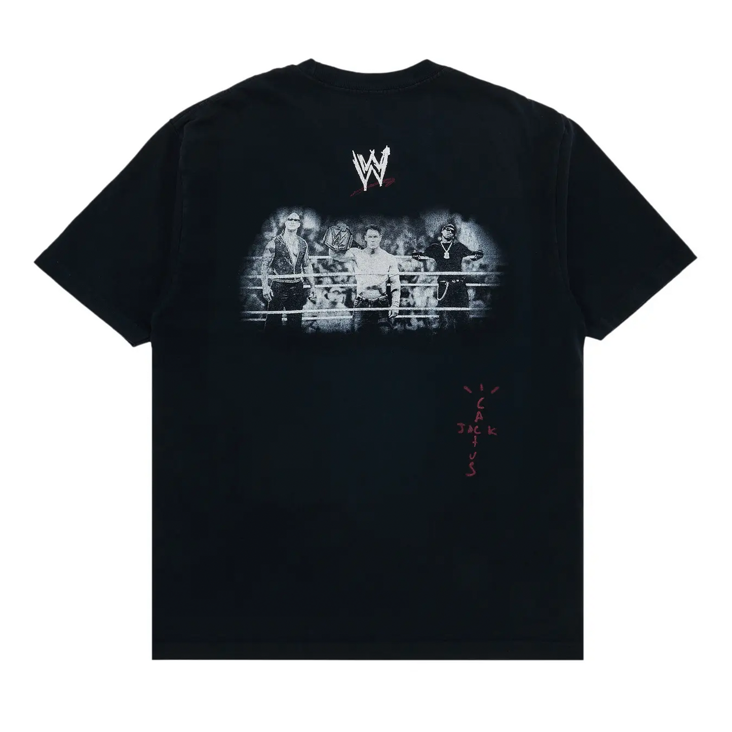 Cactus Jack by Travis Scott Wrestling is Real Real Tee Black
