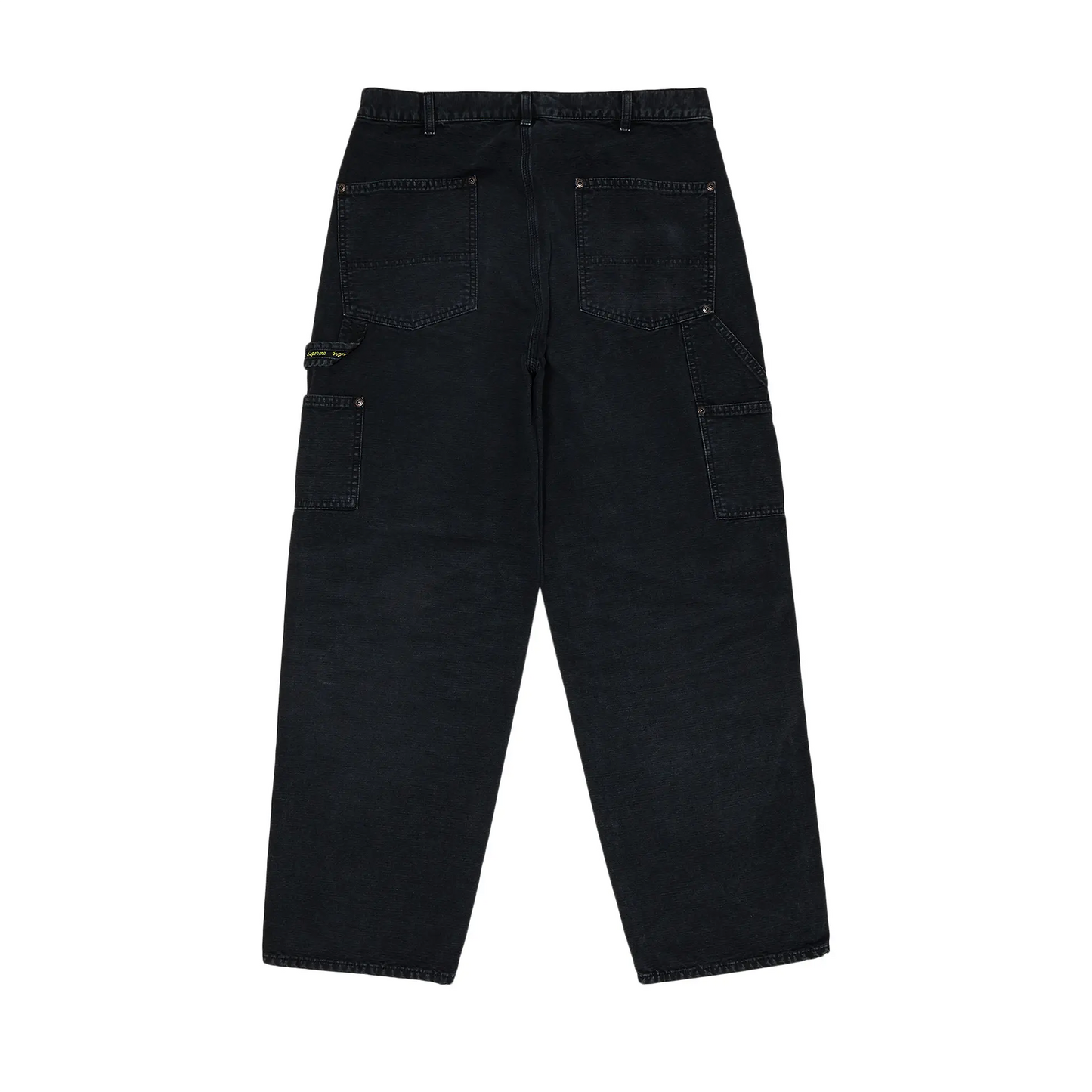 Supreme Worn Double Knee Painter Pant Black (FW25) [USED] - 32 (Used)