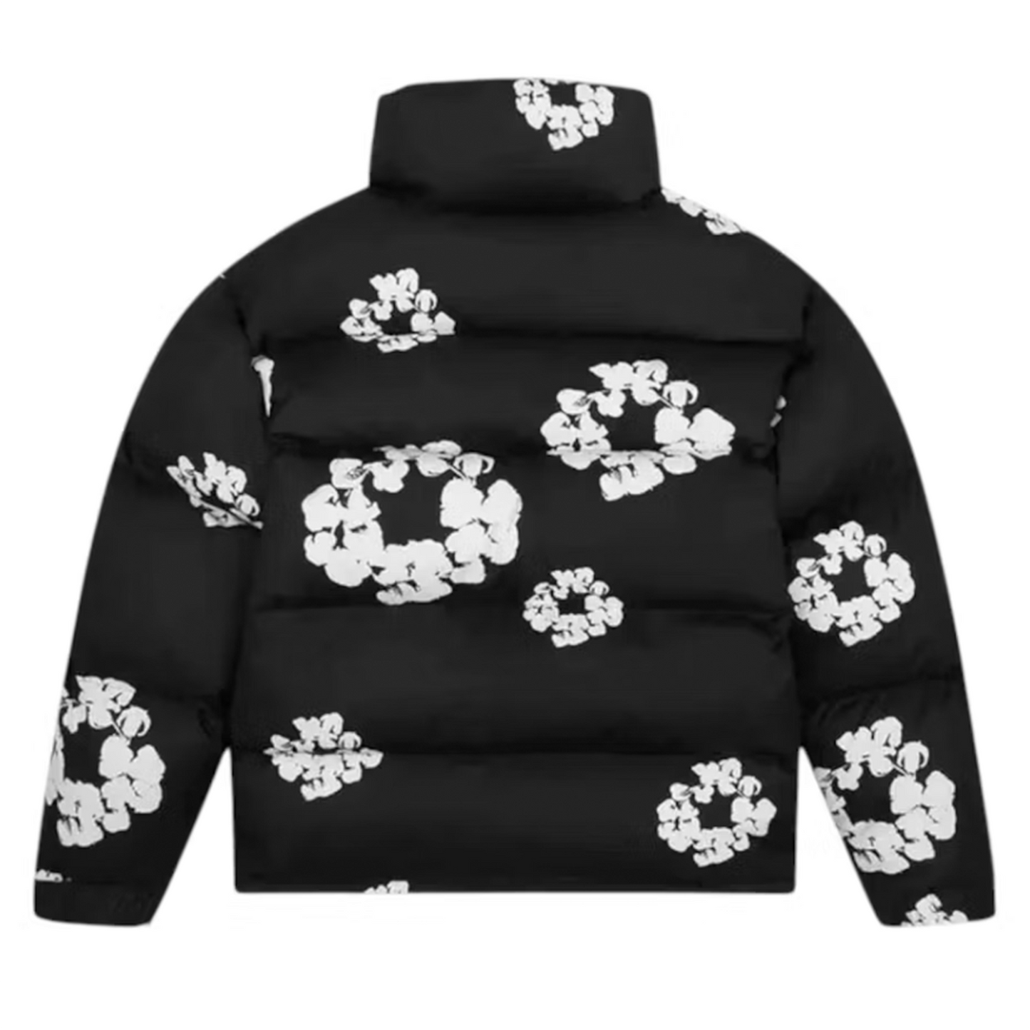 Denim Tears Cotton Wreath Puffer Jacket Black