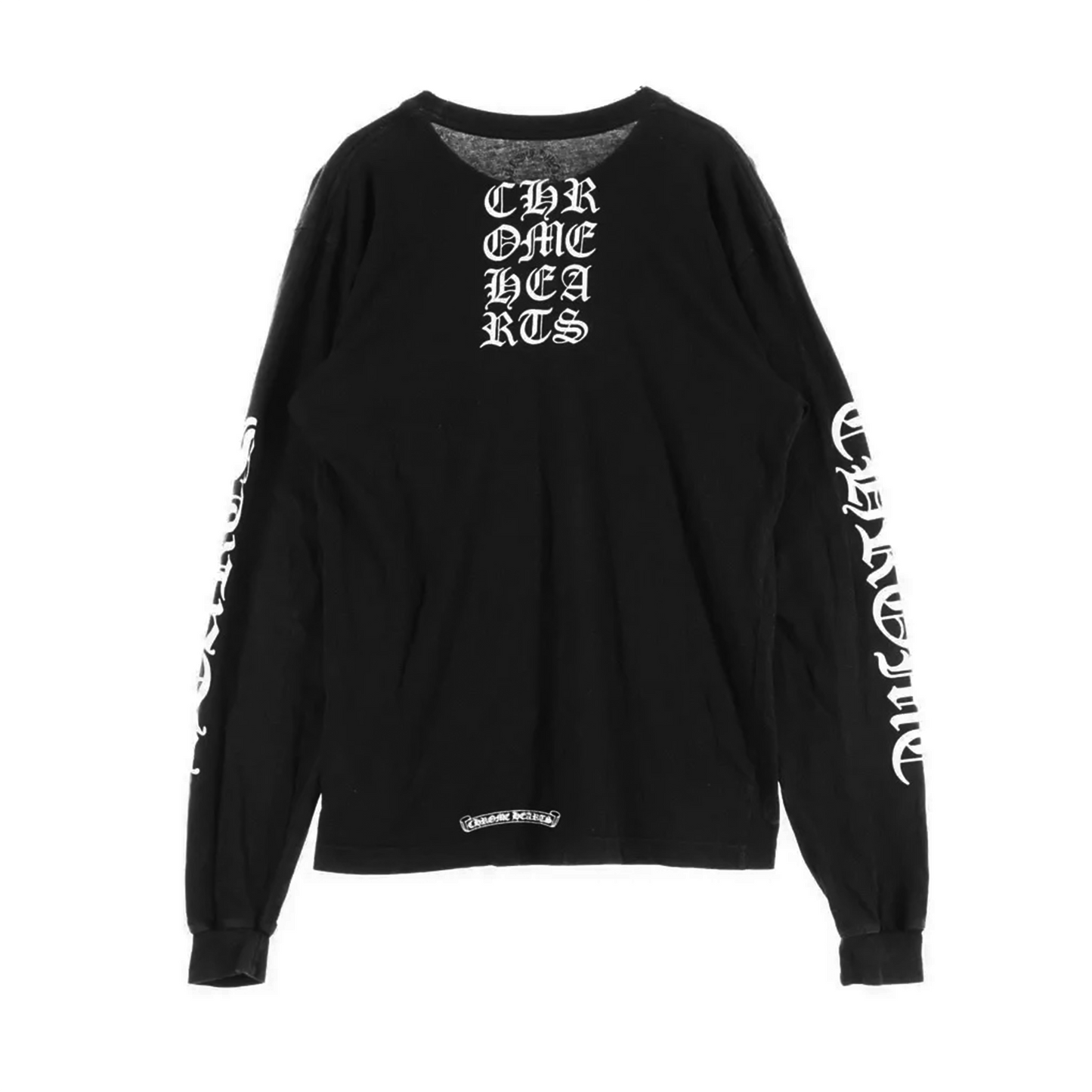 Chrome Hearts Vertical Logo Long Sleeve Pocket Tee [USED] - L (Used)