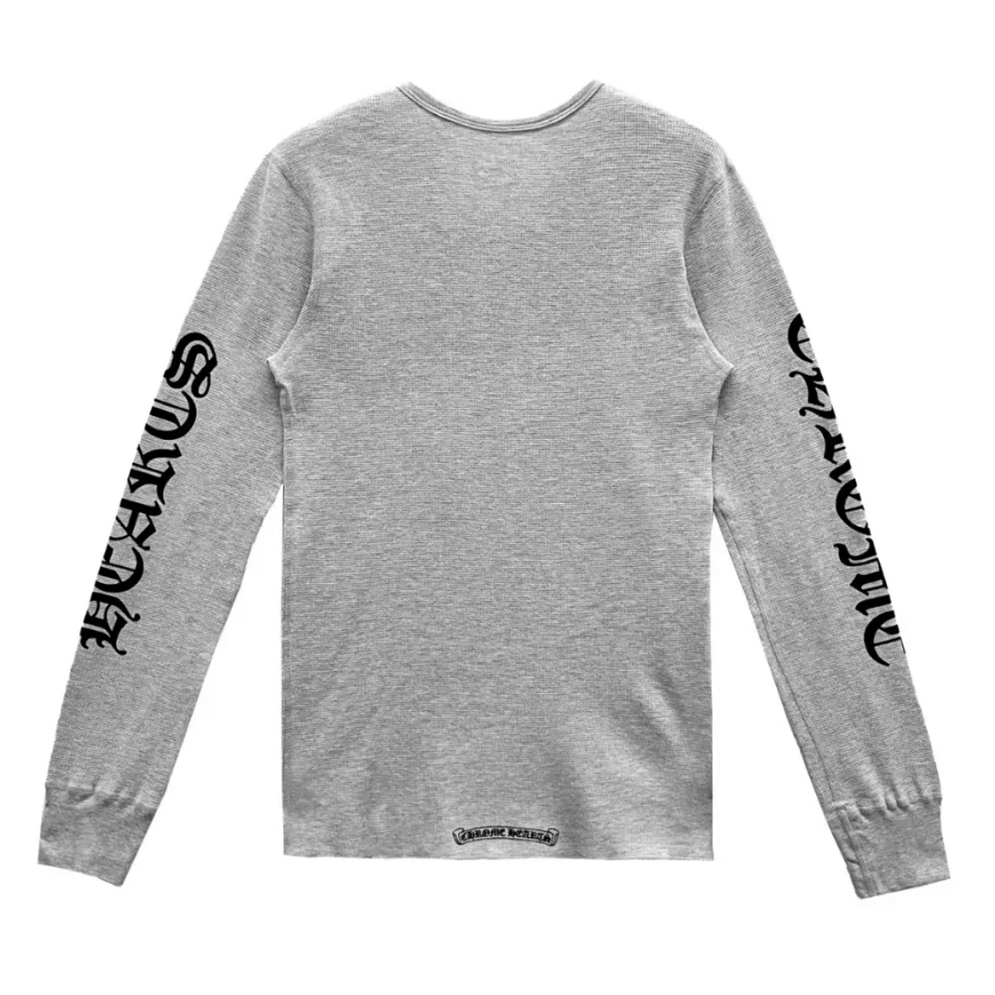 Chrome Hearts Scroll Logo Sleeve Waffle Thermal Shirt