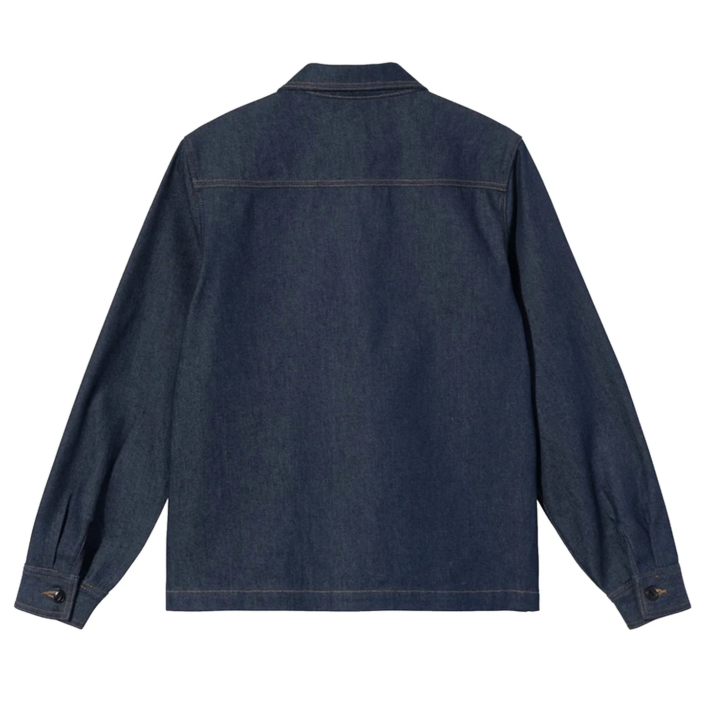 Stussy Mens Denim Zip Up Work Shirt 'Indigo'