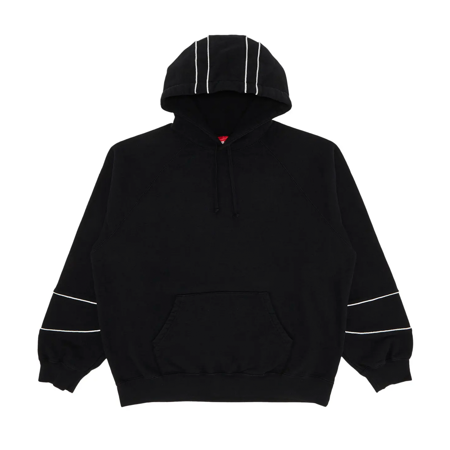 Supreme Paneled Hooded Sweatshirt (SS25) Black [USED] - XXL (Used)